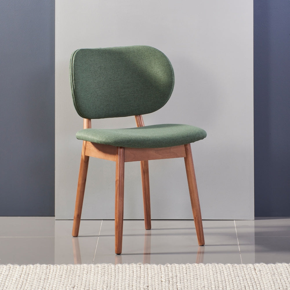 Olivia Dining Chair - Solid Walnut - Fabric Seat