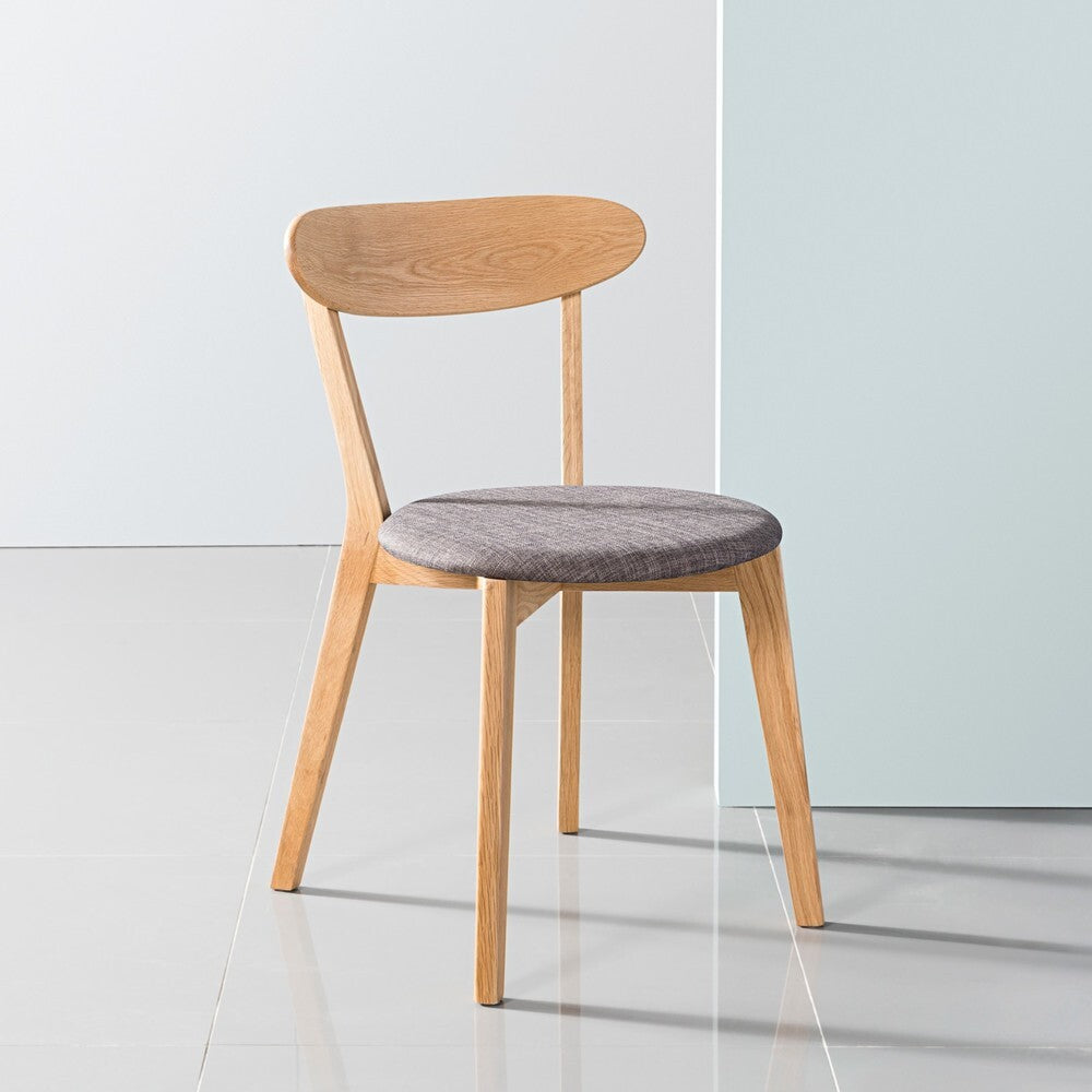Henrik Dining Chair - Solid Oak - Original Fabric Seat