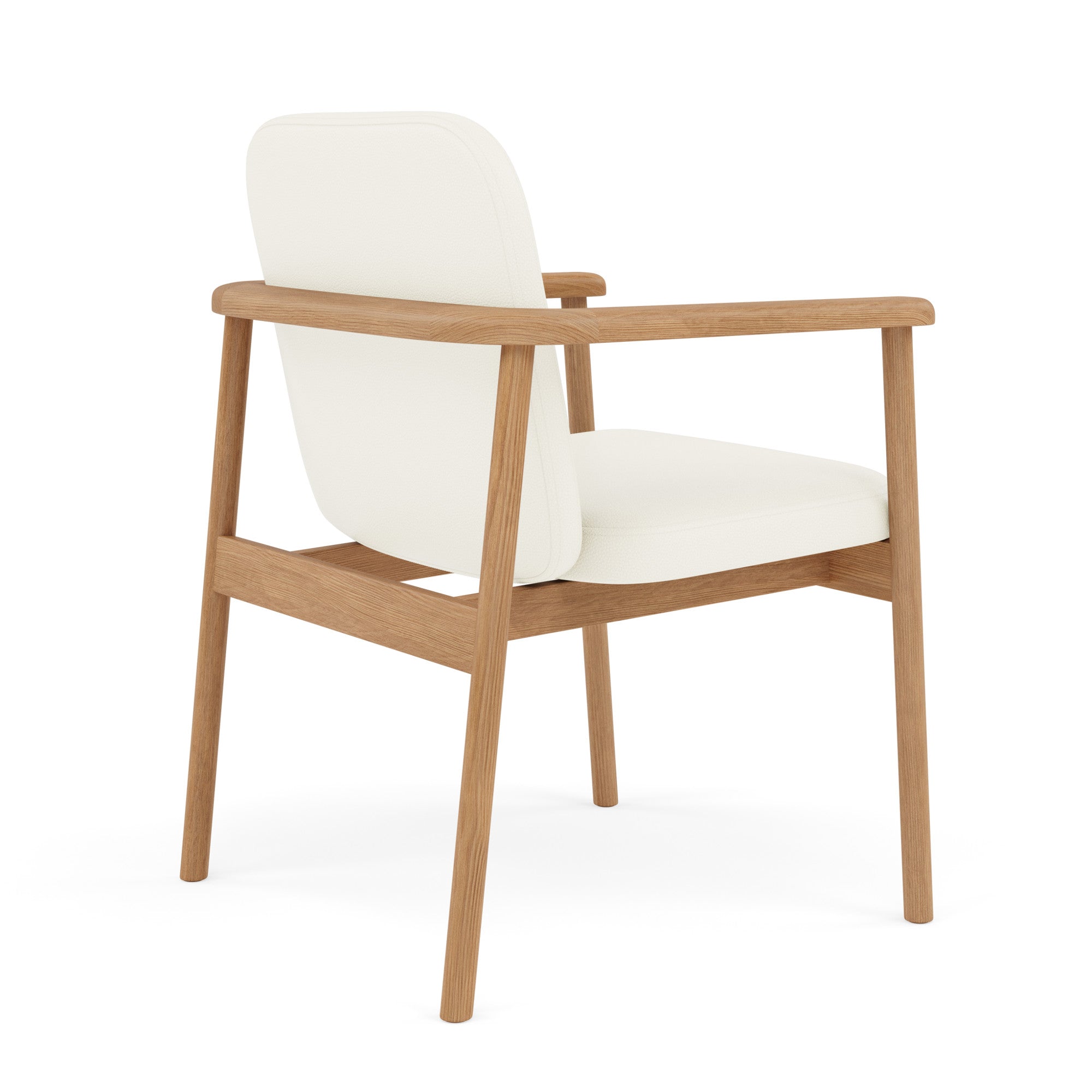 Jackson Leather Dining Chair - Solid Oak 3 Jackson Leather Dining Chair - Solid Oak