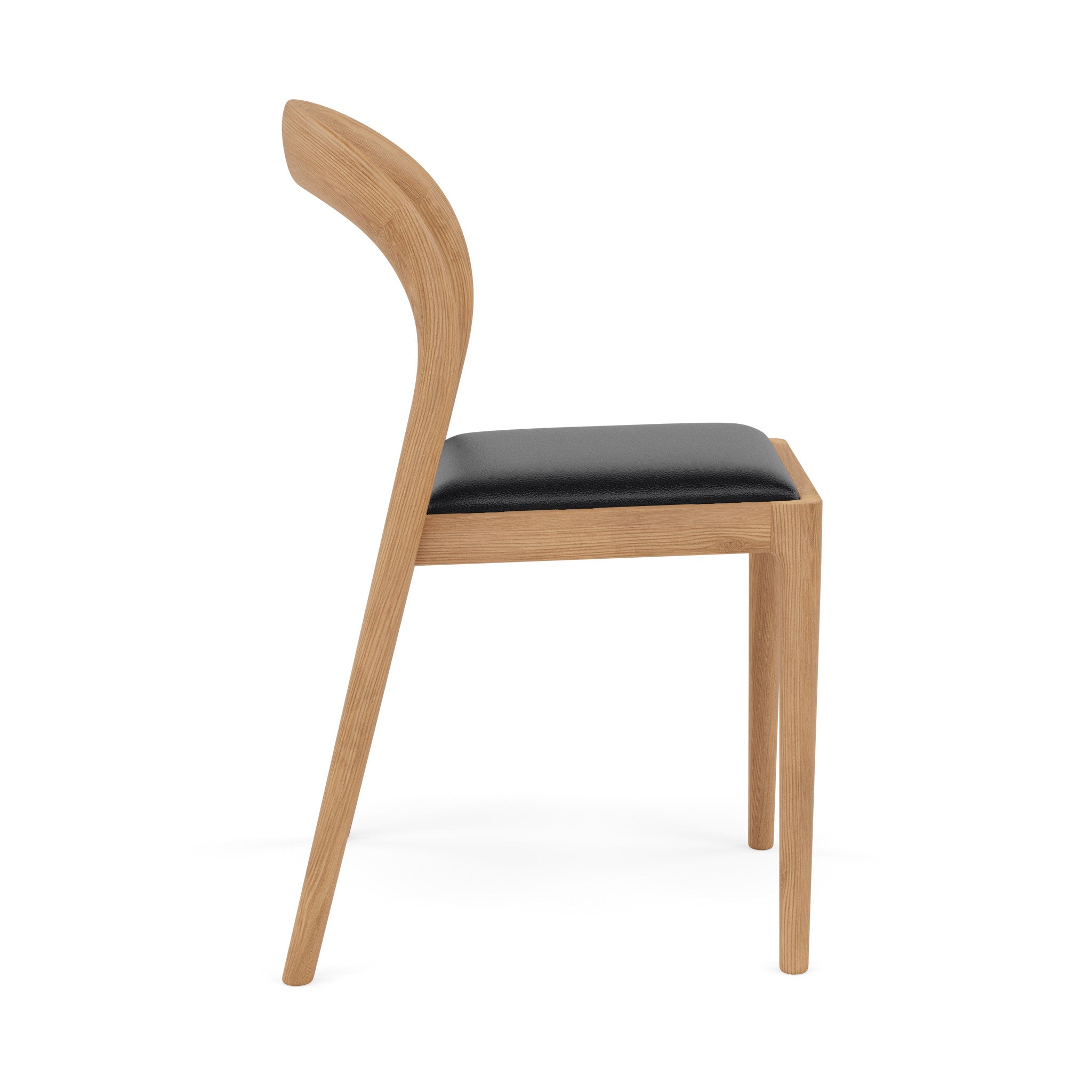 Sara Leather Dining Chair - Solid Oak 3 Sara Leather Dining Chair - Solid Oak