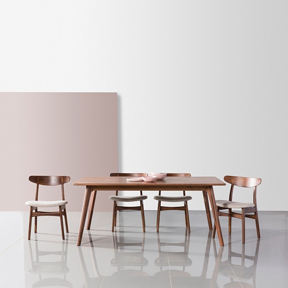Magnus Rectangular Dining Table - Solid Walnut