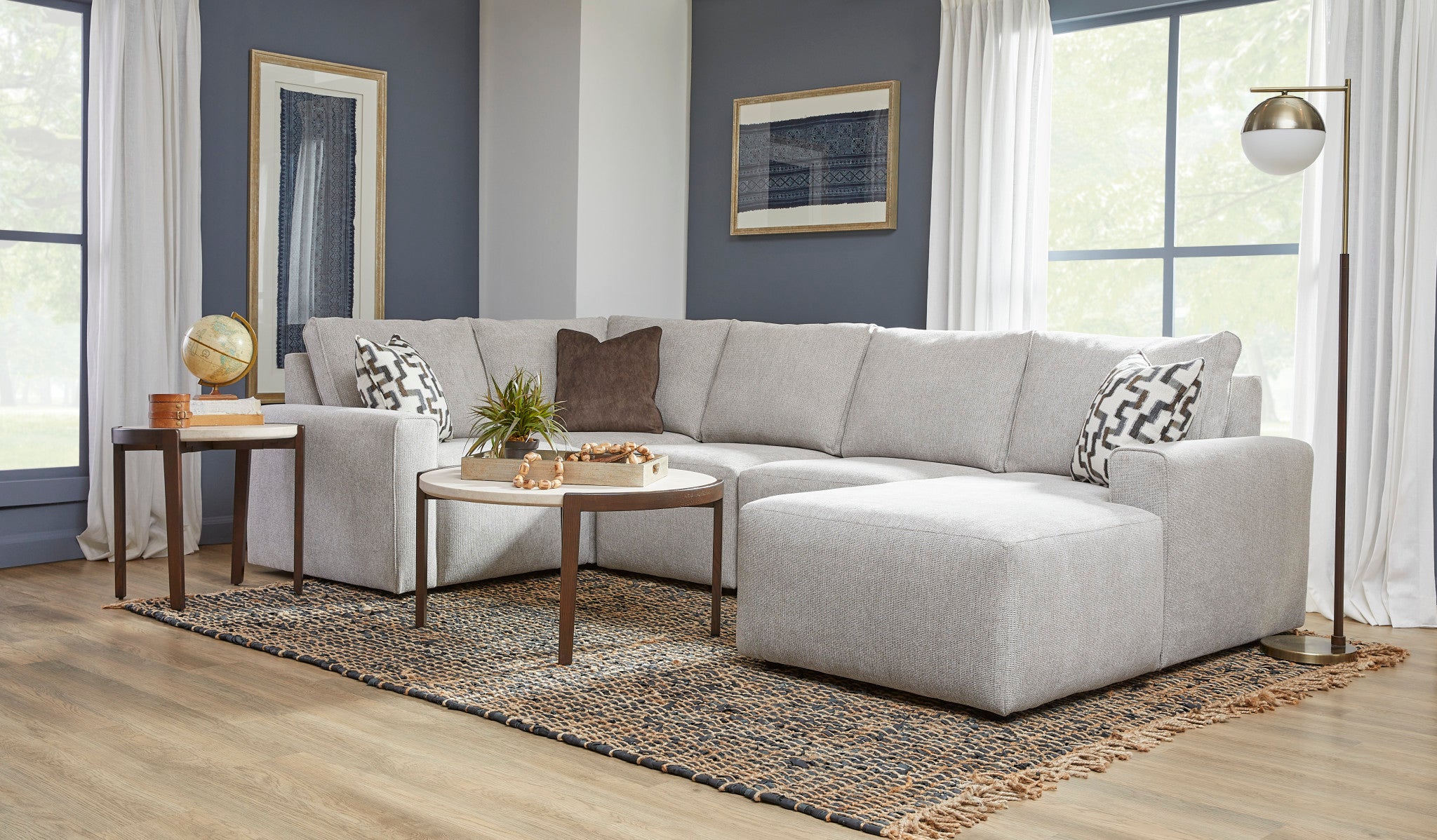 Dawson Fabric Sectional 3 Dawson Fabric Sectional