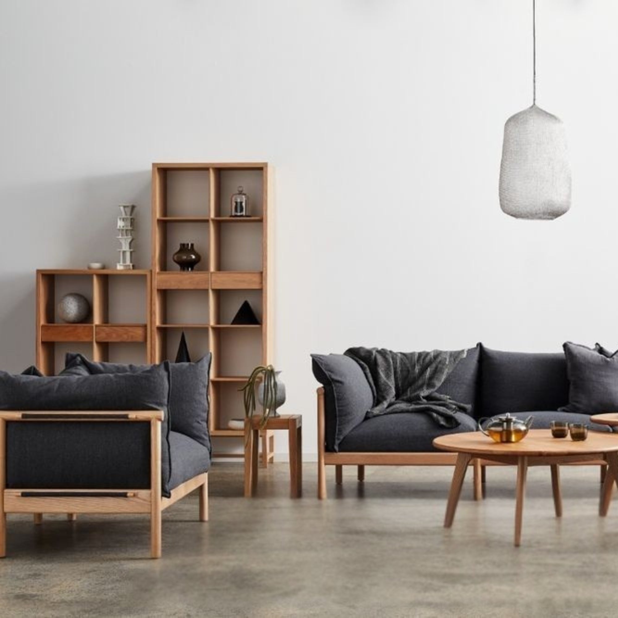 Jonas Display Shelf - Oak - Two Wide