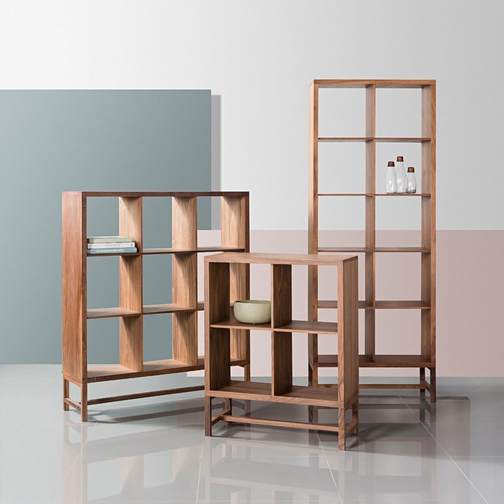 Jonas Display Shelf - Walnut - Two Wide
