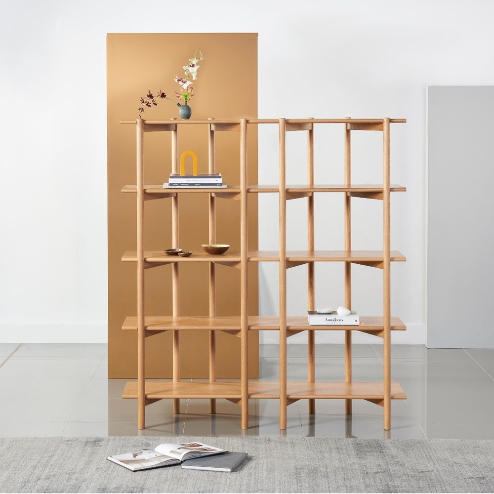 Olivia Modular Shelf - Double Width - Solid Oak 7 Olivia Modular Shelf - Double Width - Solid Oak