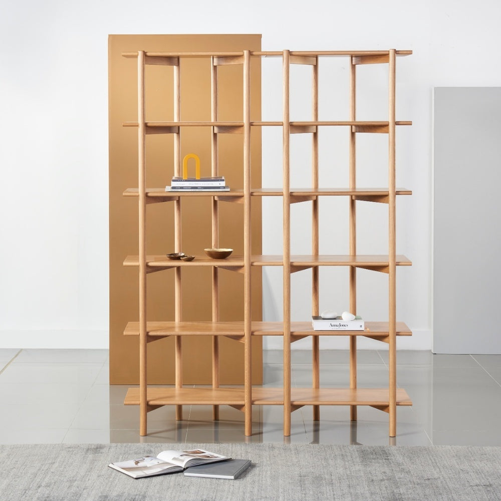Olivia Modular Shelf - Double Width - Solid Oak 8 Olivia Modular Shelf - Double Width - Solid Oak