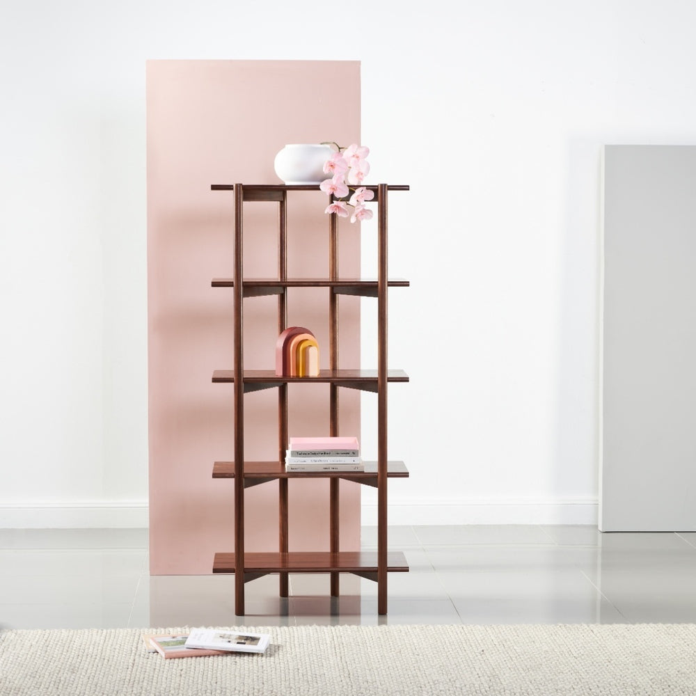 Olivia Modular Shelf - Single Width - Solid Walnut