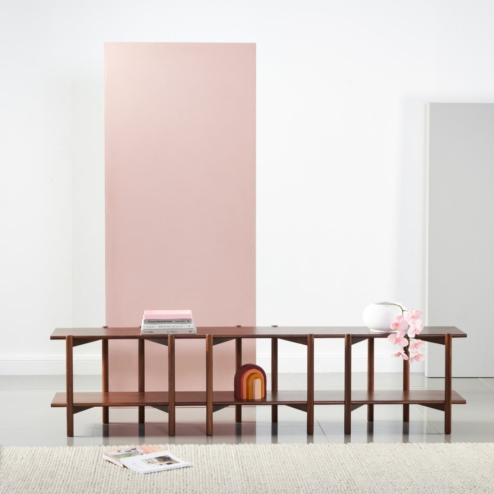 Olivia Modular Shelf - Triple Width - Solid Walnut