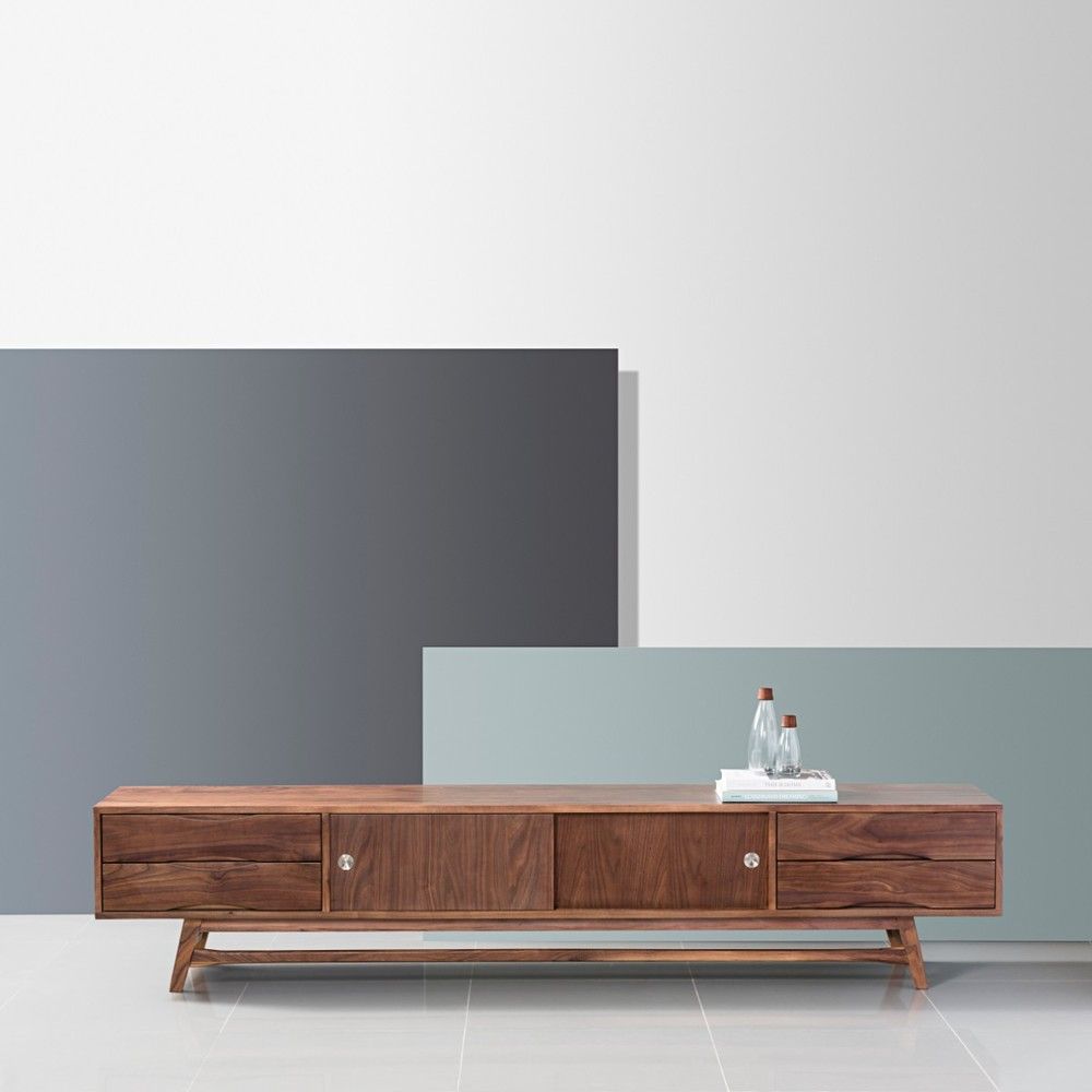 Svend Entertainment Unit - Solid Walnut - Reversible Doors 4 Svend Entertainment Unit - Solid Walnut - Reversible Doors