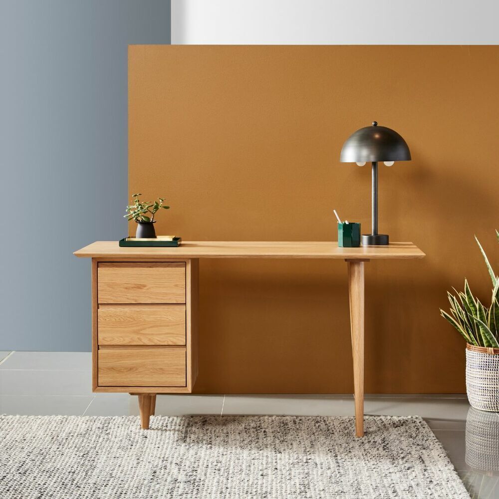 Bastian Office Desk - Solid Oak 3 Bastian Office Desk - Solid Oak