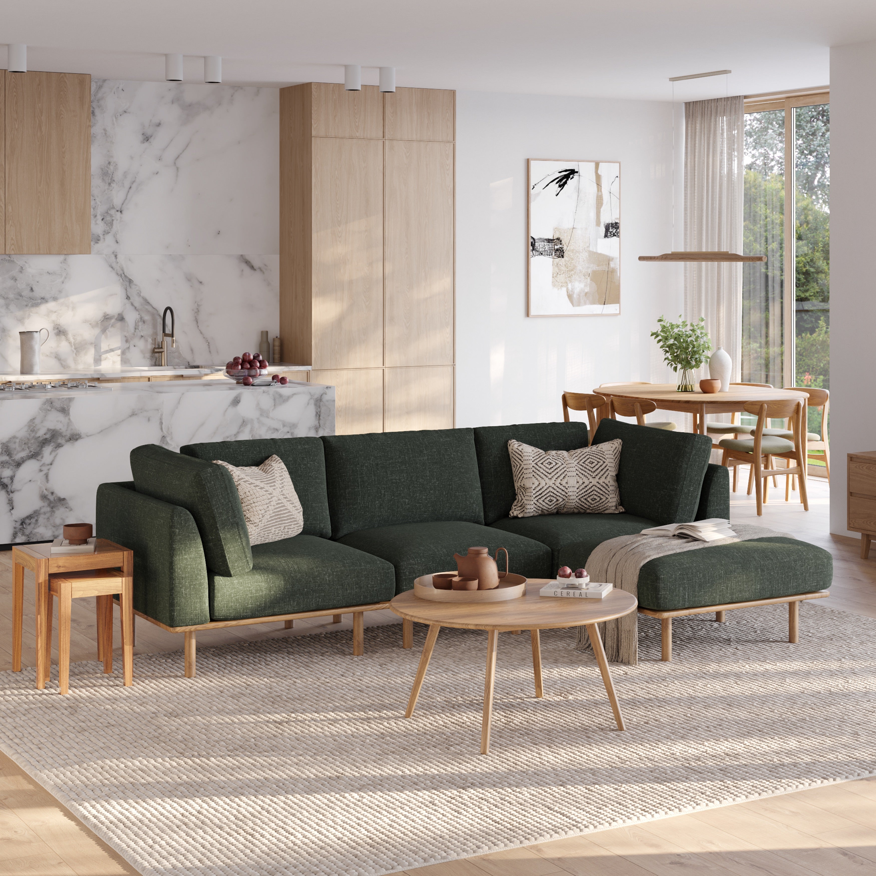 Anika Modular Sofa 3 Seater Chaise