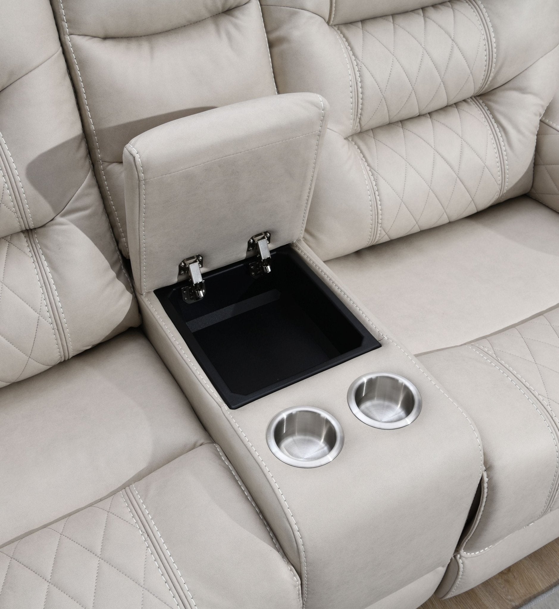 Liston 2-Seater Electric Recliner Sofa - Beige 3 Liston 2-Seater Electric Recliner Sofa - Beige