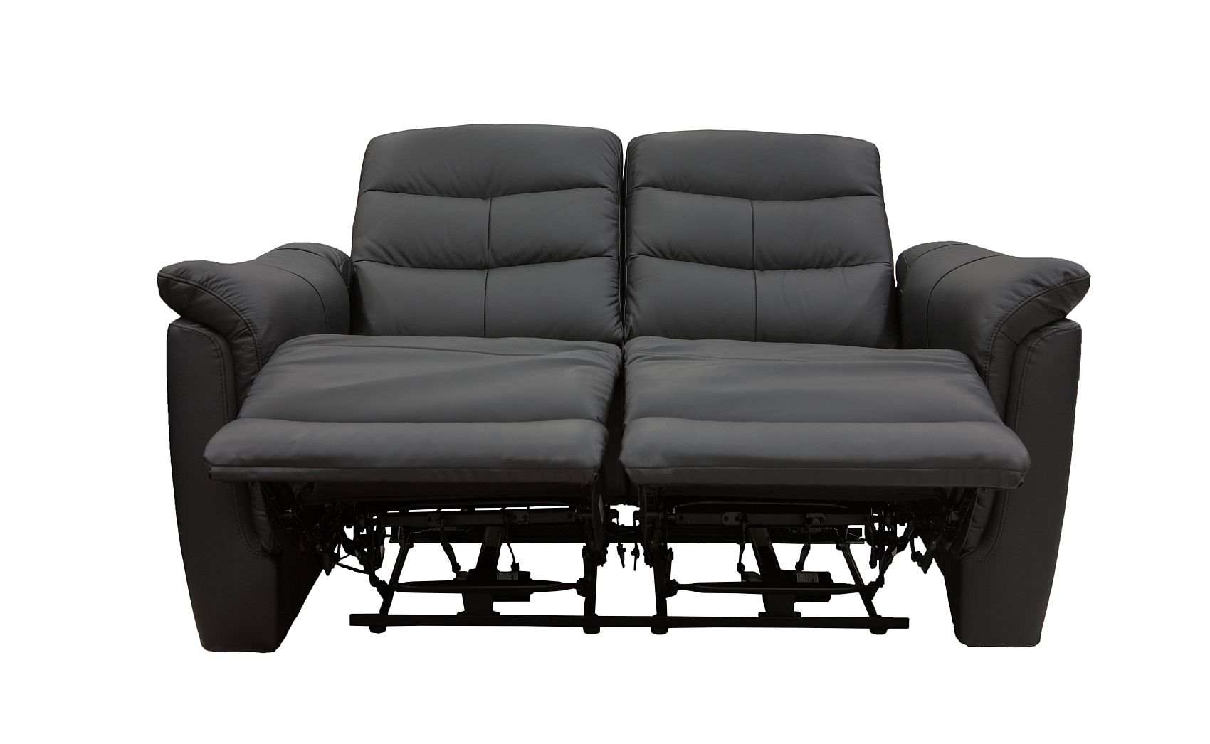 Lisbon 2 Seater Leather Electric Recliner Sofa - Black 5 Lisbon 2 Seater Leather Electric Recliner Sofa - Black