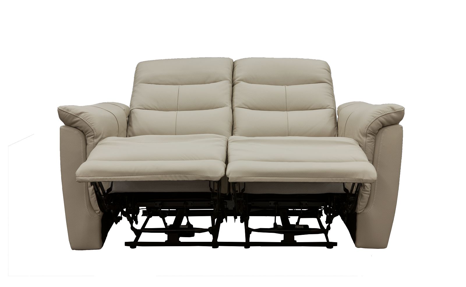 Lisbon 2 Seater Leather Electric Recliner Sofa - Beige 5 Lisbon 2 Seater Leather Electric Recliner Sofa - Beige