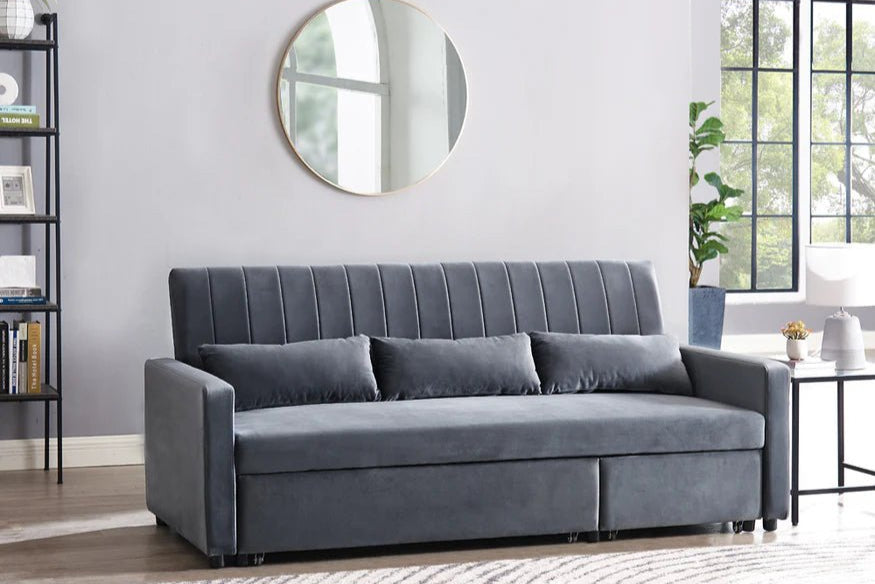 Preston Sofa Bed - Light Grey