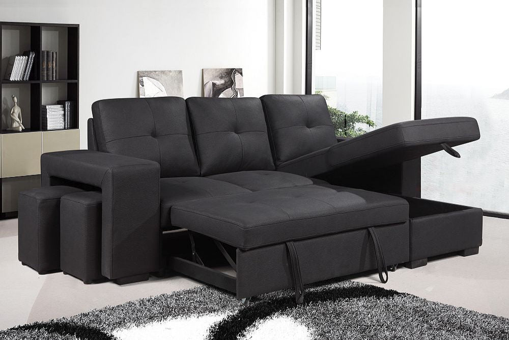 Rolleston Pullout Sofa Bed - Reversible Chaise