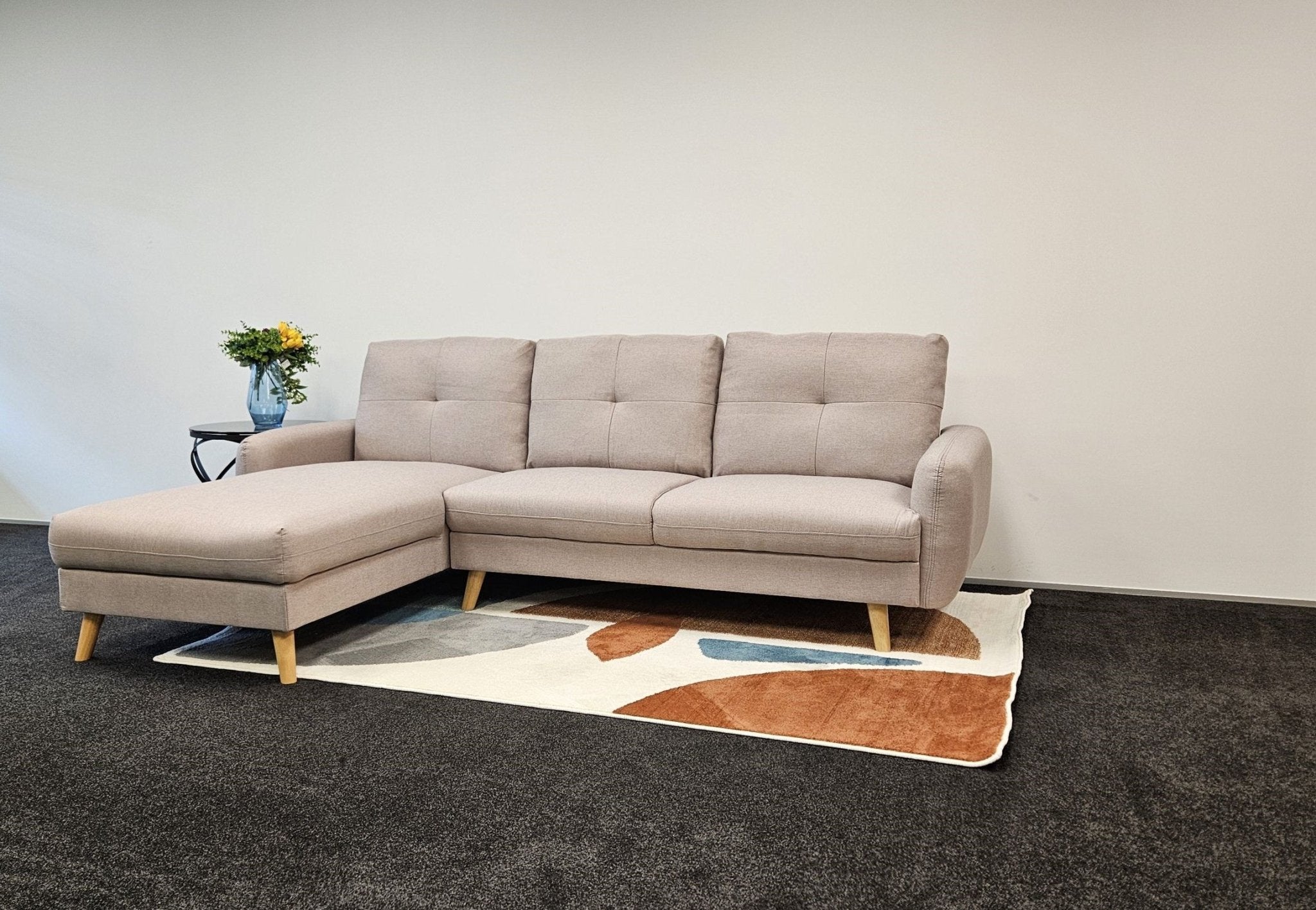Flax 3-Seater Sofa With Chaise