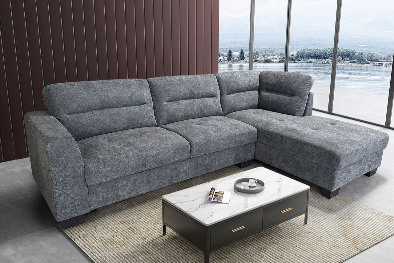 Helsinki Sectional Sofa – Ash Grey
