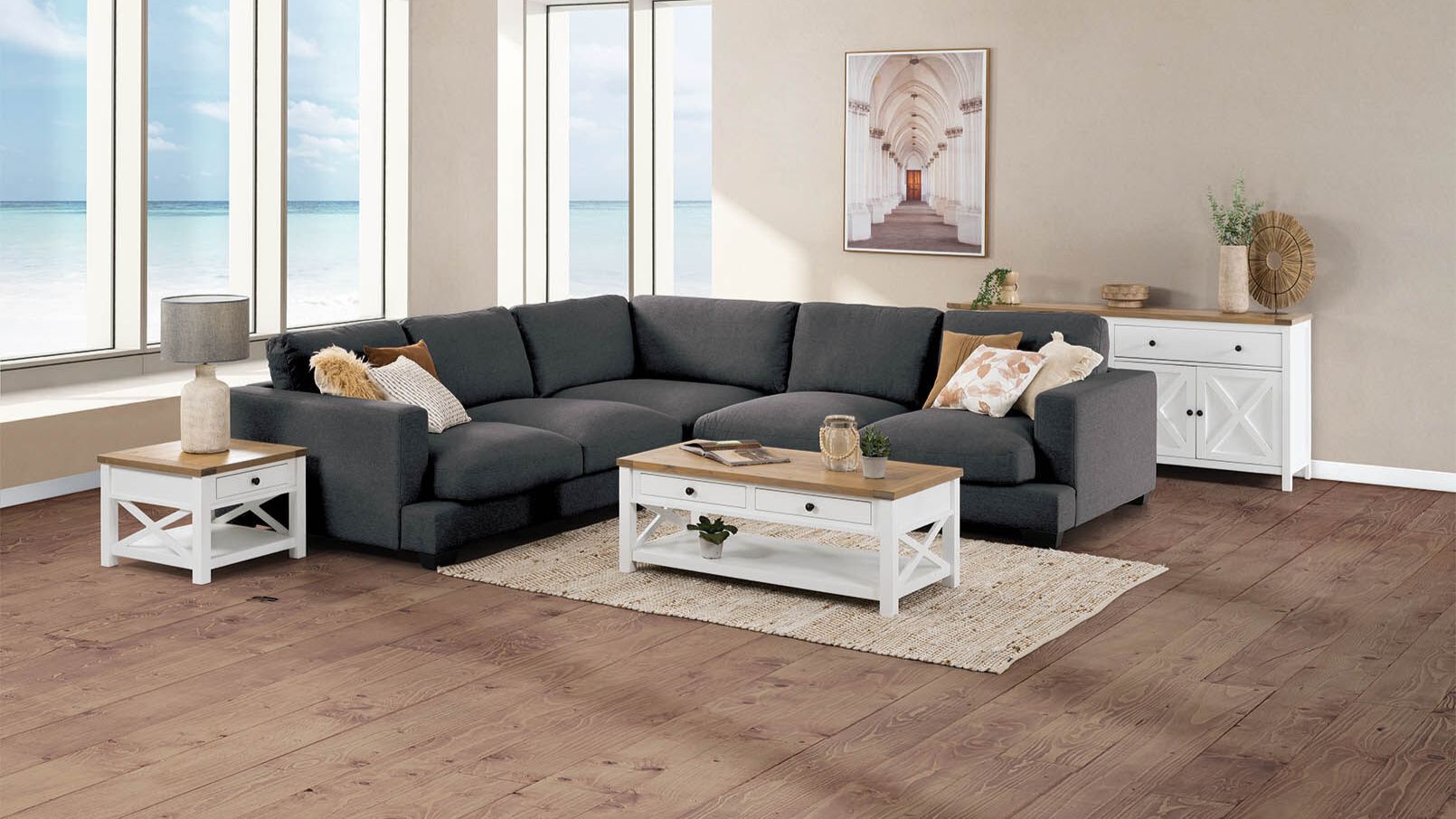 Albany Corner Sofa - Dark Grey 3 Albany Corner Sofa - Dark Grey