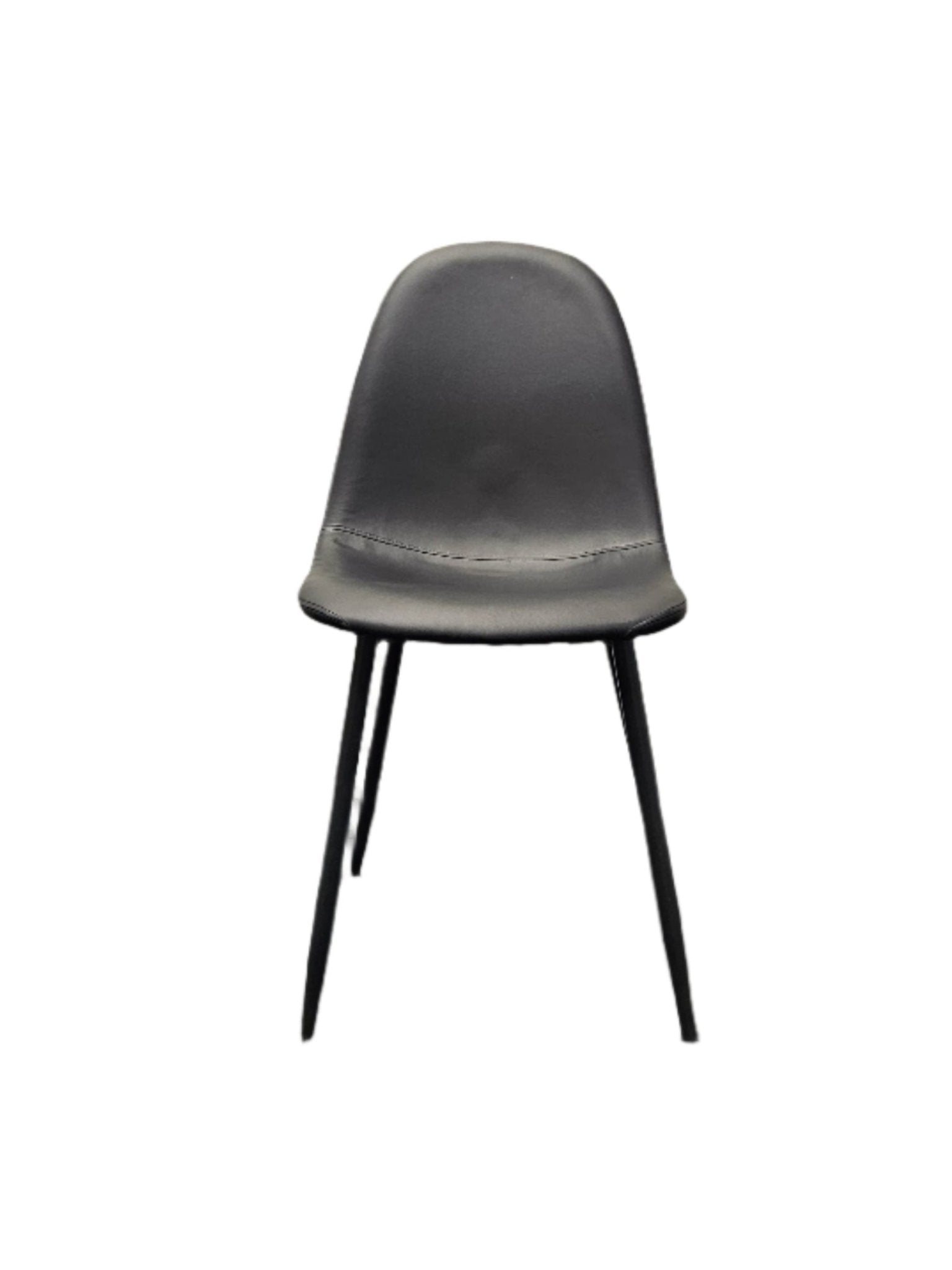 Harries Dining Chair - Black PU Leather
