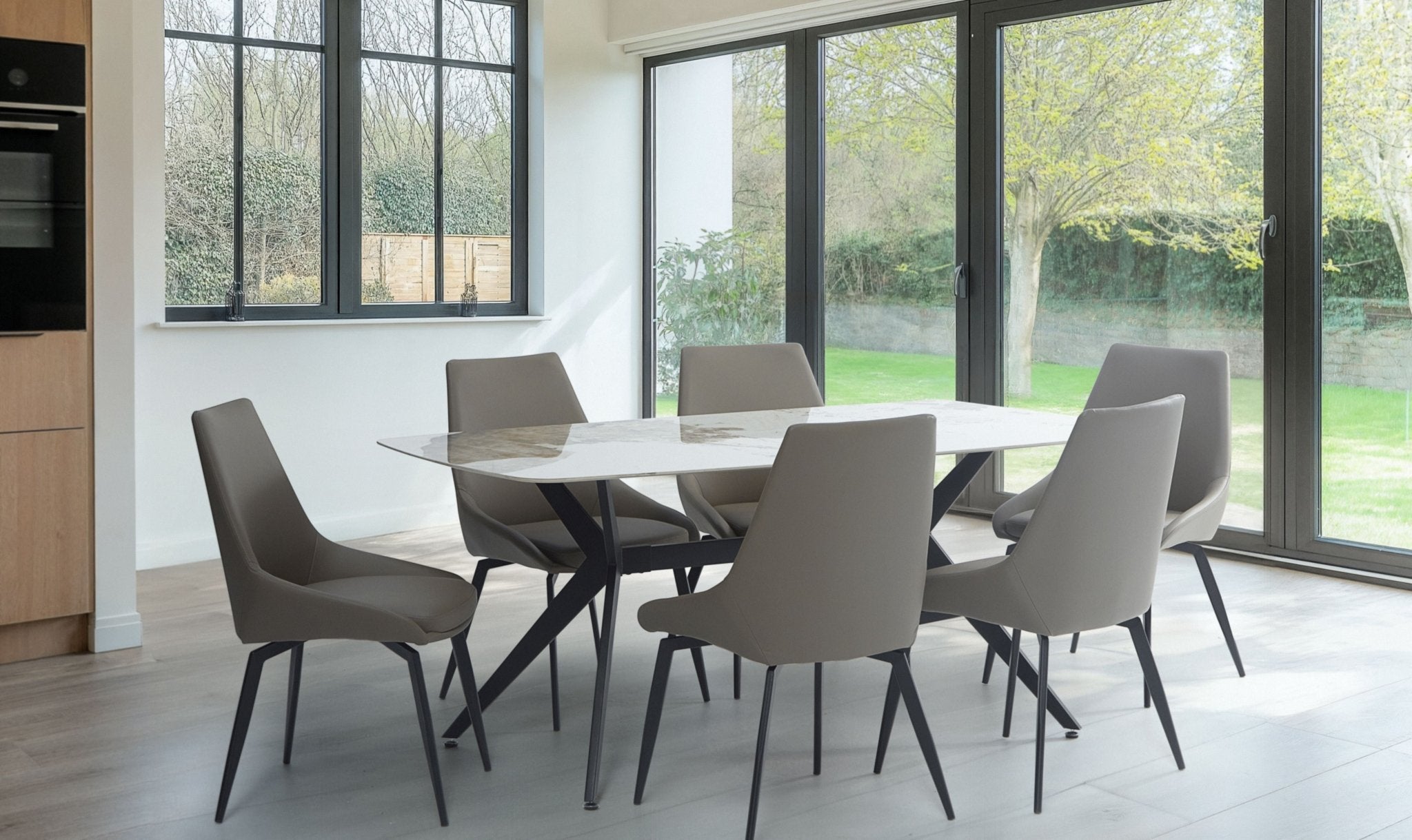 Jade 7 Piece 1.6M Dining Set With Linnea Chairs