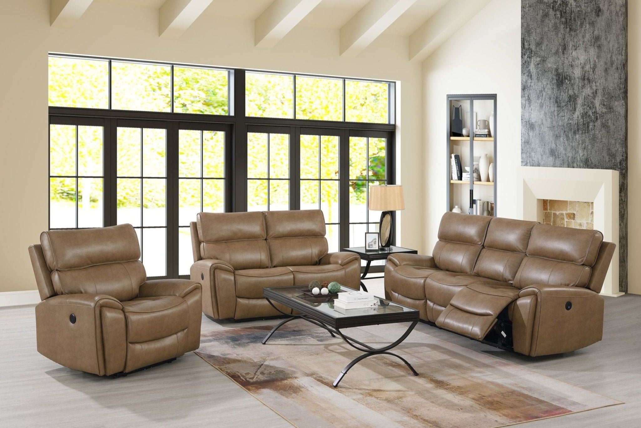 Bristol 3-Piece Electric Recliner Sofa Set