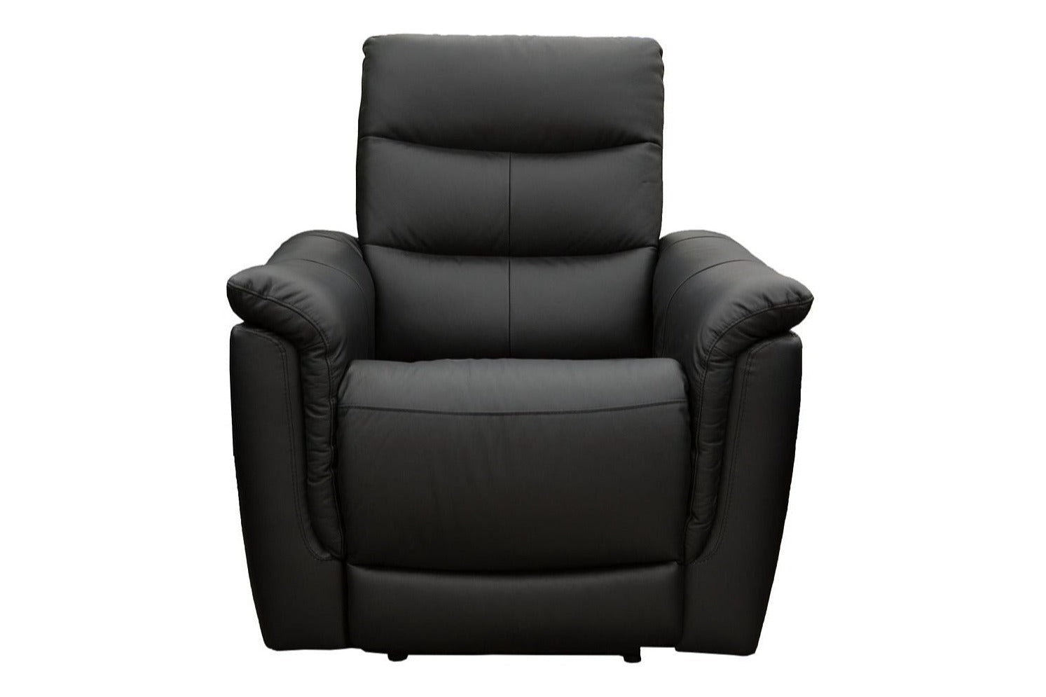 Lisbon Black Single Seater Leather Power Recliner Chair