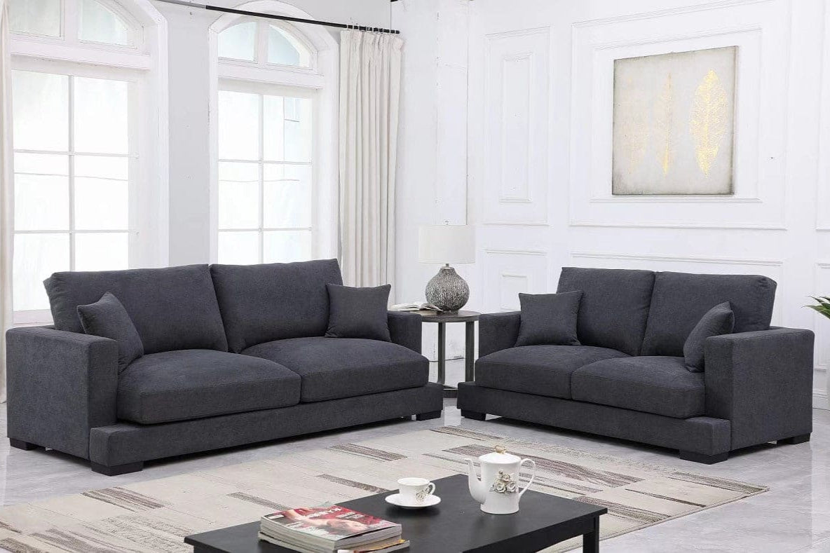 Albany Lounge Suite 3+2 - Dark Grey