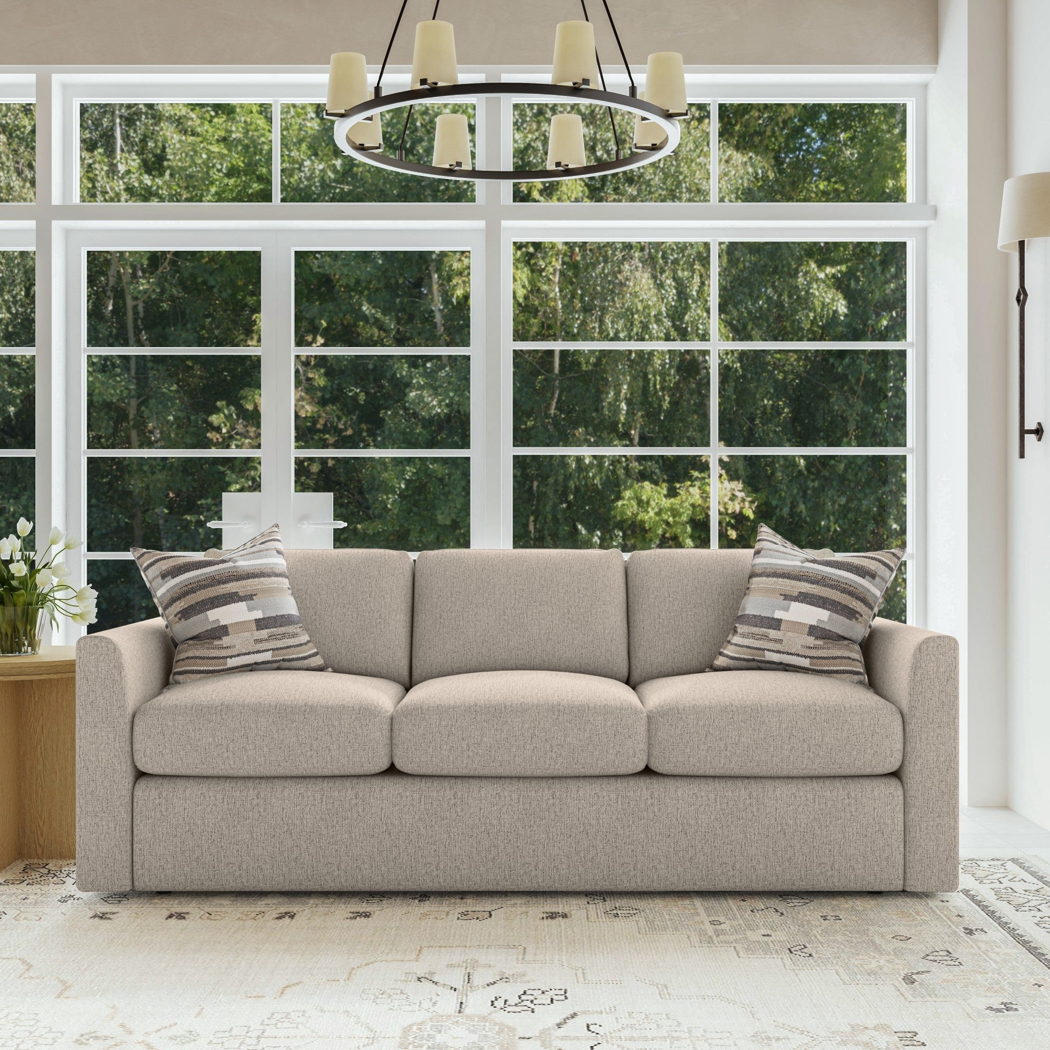 Sky Fabric Sofa 3 Sky Fabric Sofa