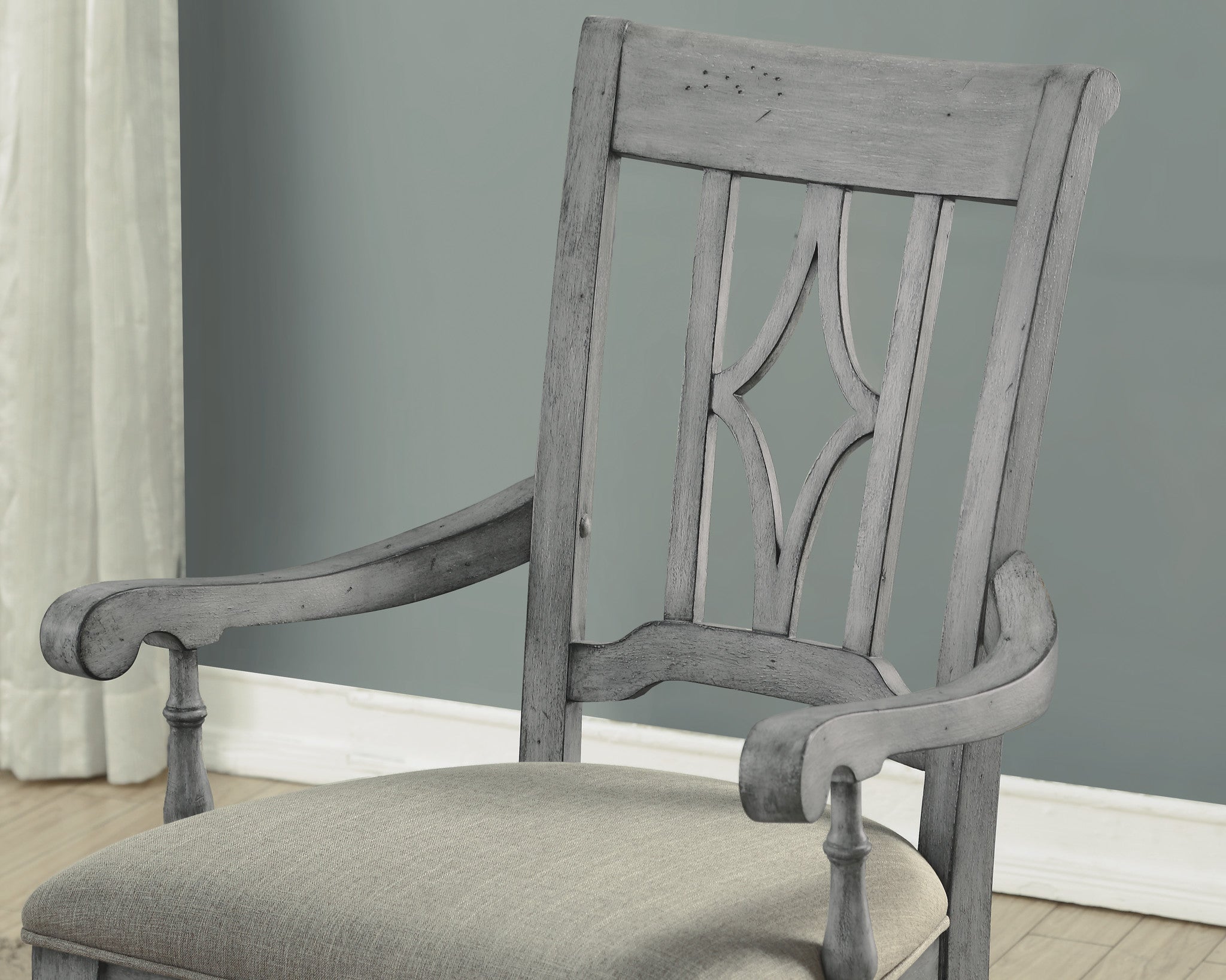 Plymouth Gray Pair of Dining Chairs 6 Plymouth Gray Pair of Dining Chairs