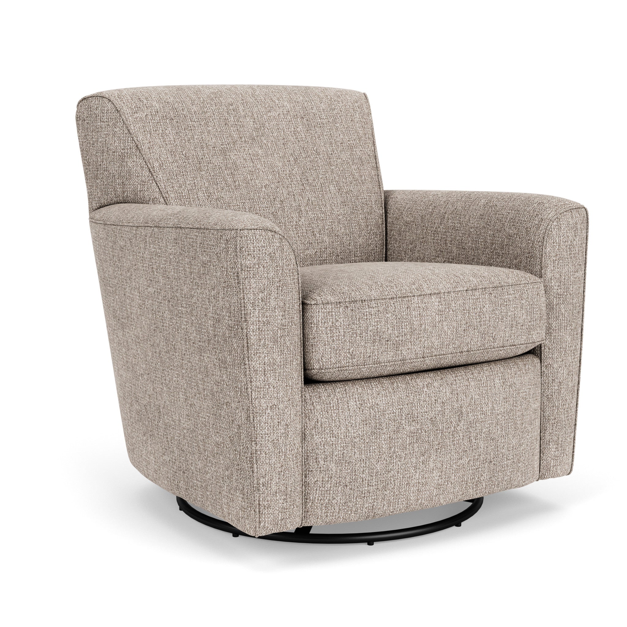 Kingman Overcast Fabric Swivel Glider