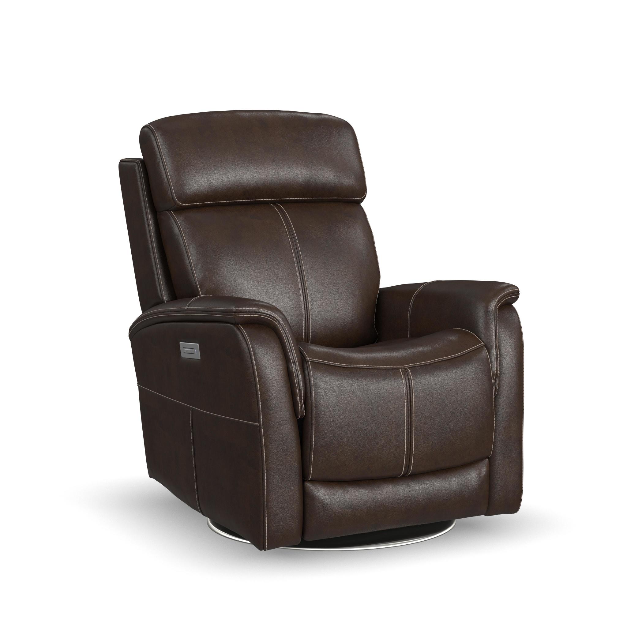 View Power Swivel Recliner with Power Headrest