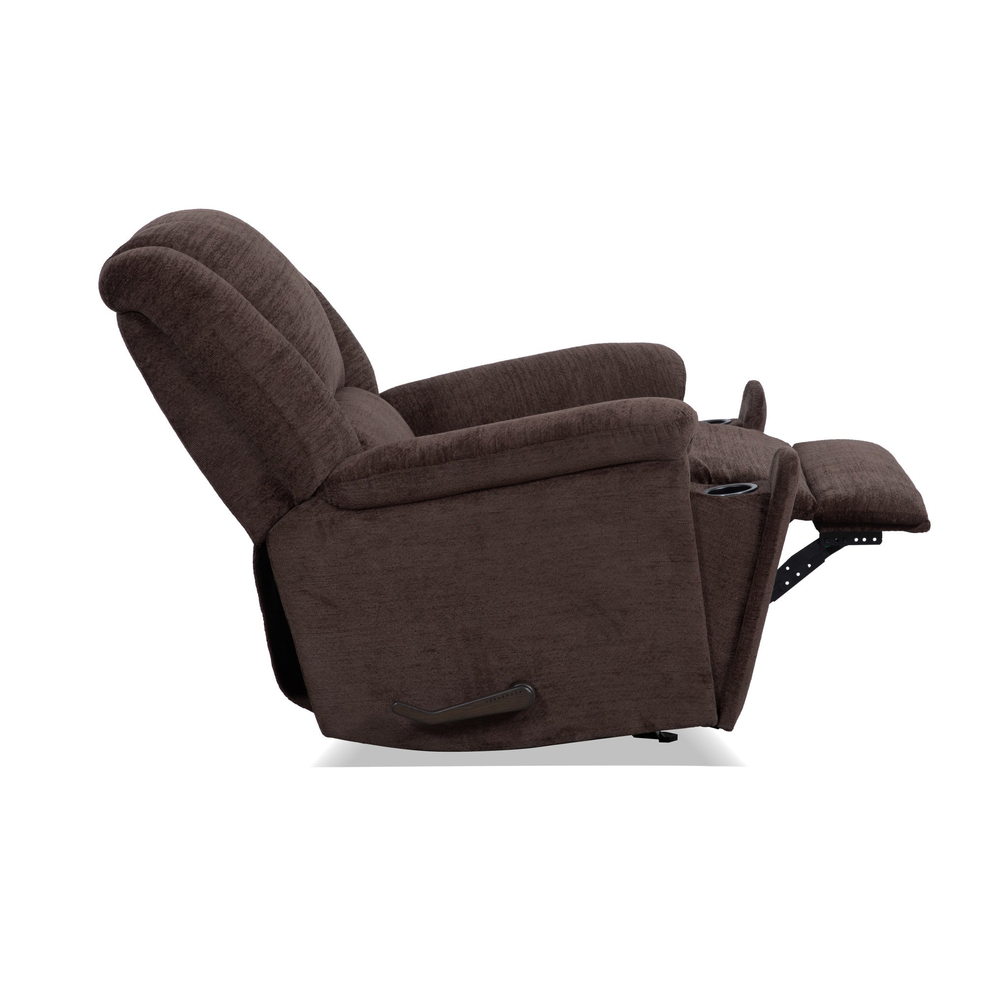 Plush Fabric Gliding Recliner 16 Plush Fabric Gliding Recliner