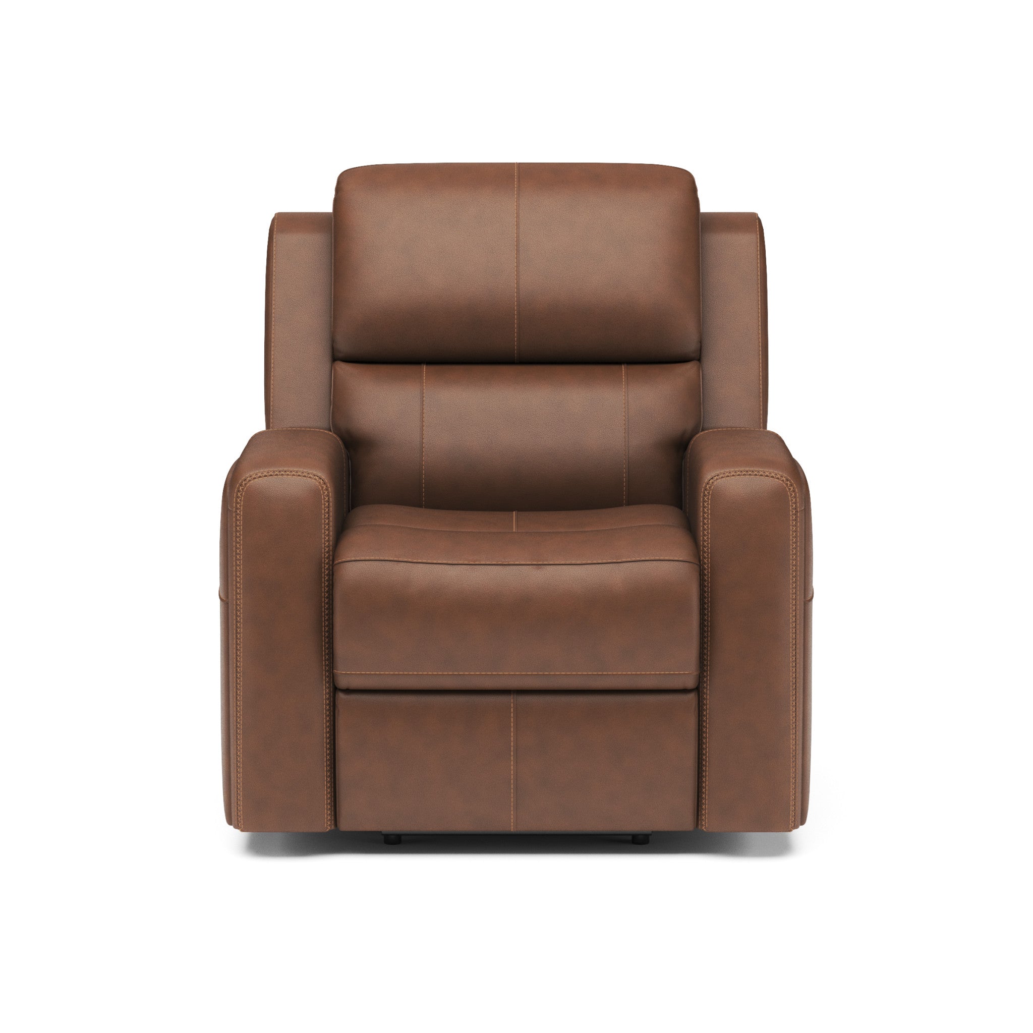 Linden Leather Power Recliner with Power Headrest & Lumbar 4 Linden Leather Power Recliner with Power Headrest & Lumbar