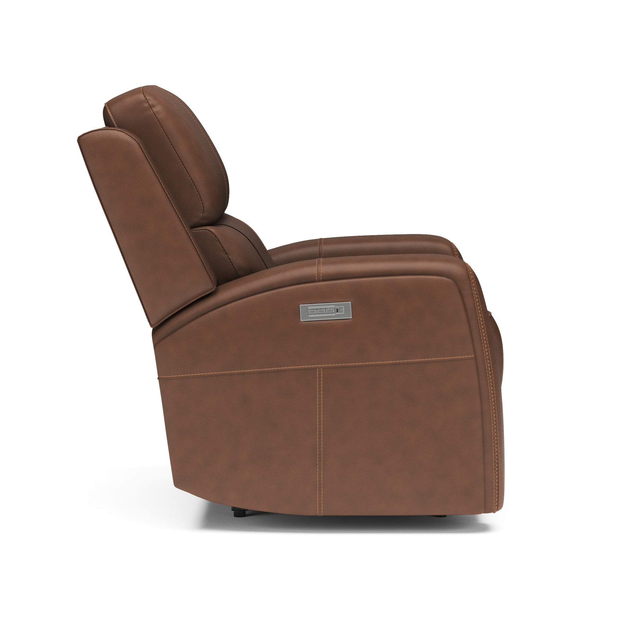 Linden Leather Power Recliner with Power Headrest & Lumbar 5 Linden Leather Power Recliner with Power Headrest & Lumbar