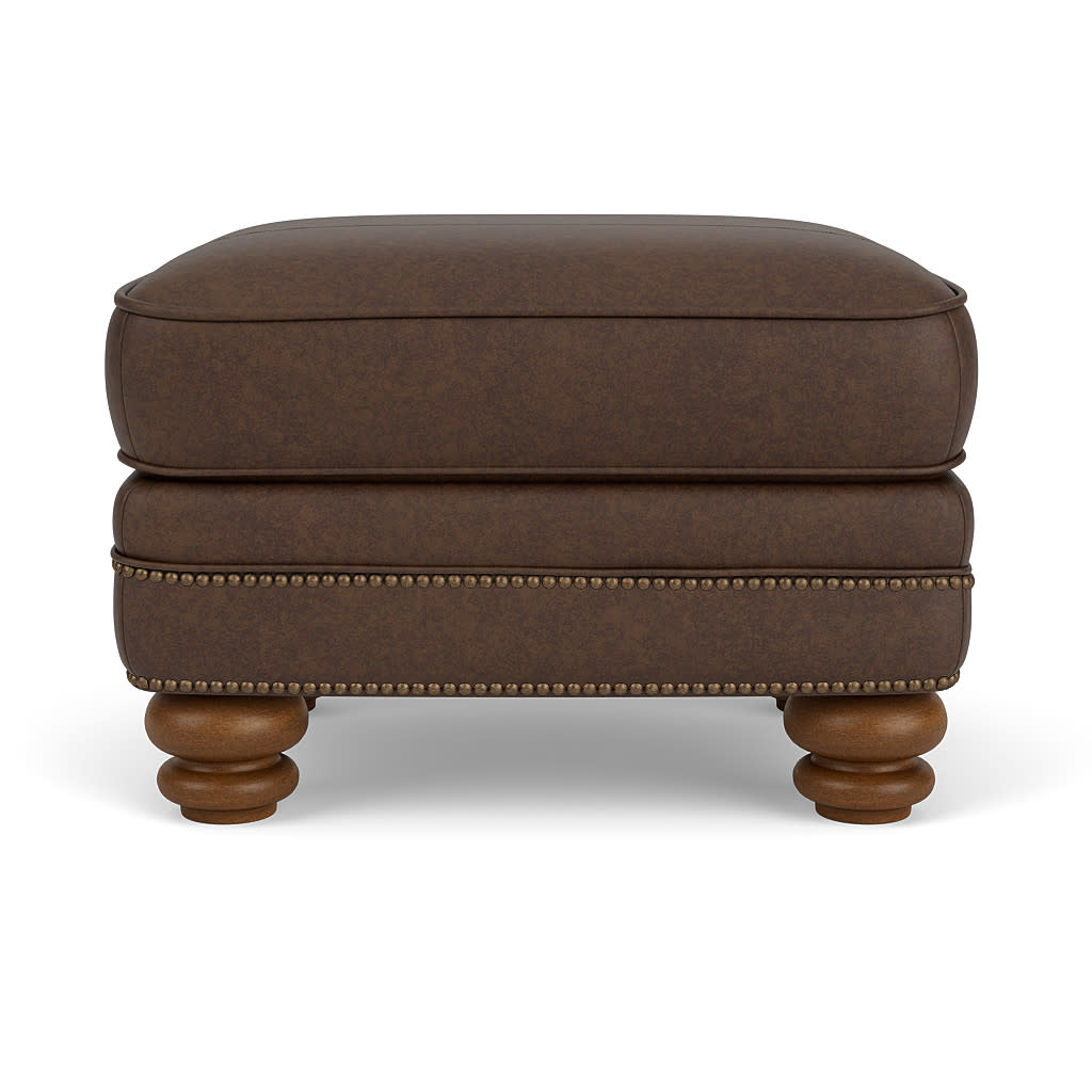 Bay Bridge Leather Ottoman 6 Bay Bridge Leather Ottoman