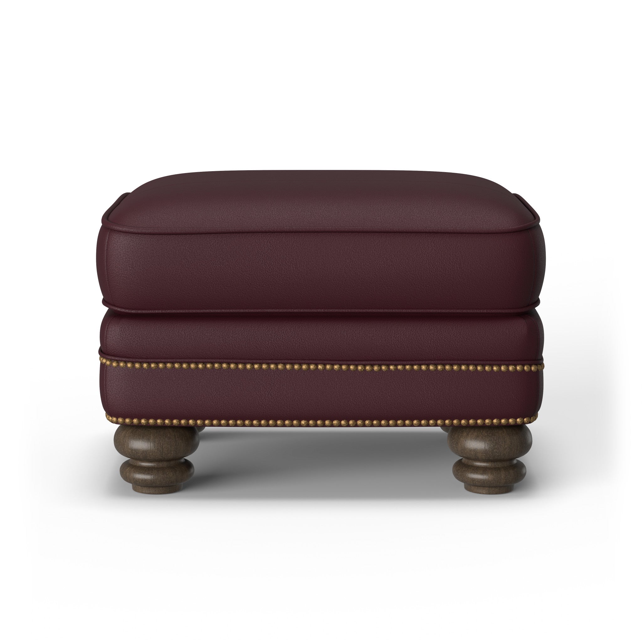 Bay Bridge Leather Ottoman 7 Bay Bridge Leather Ottoman