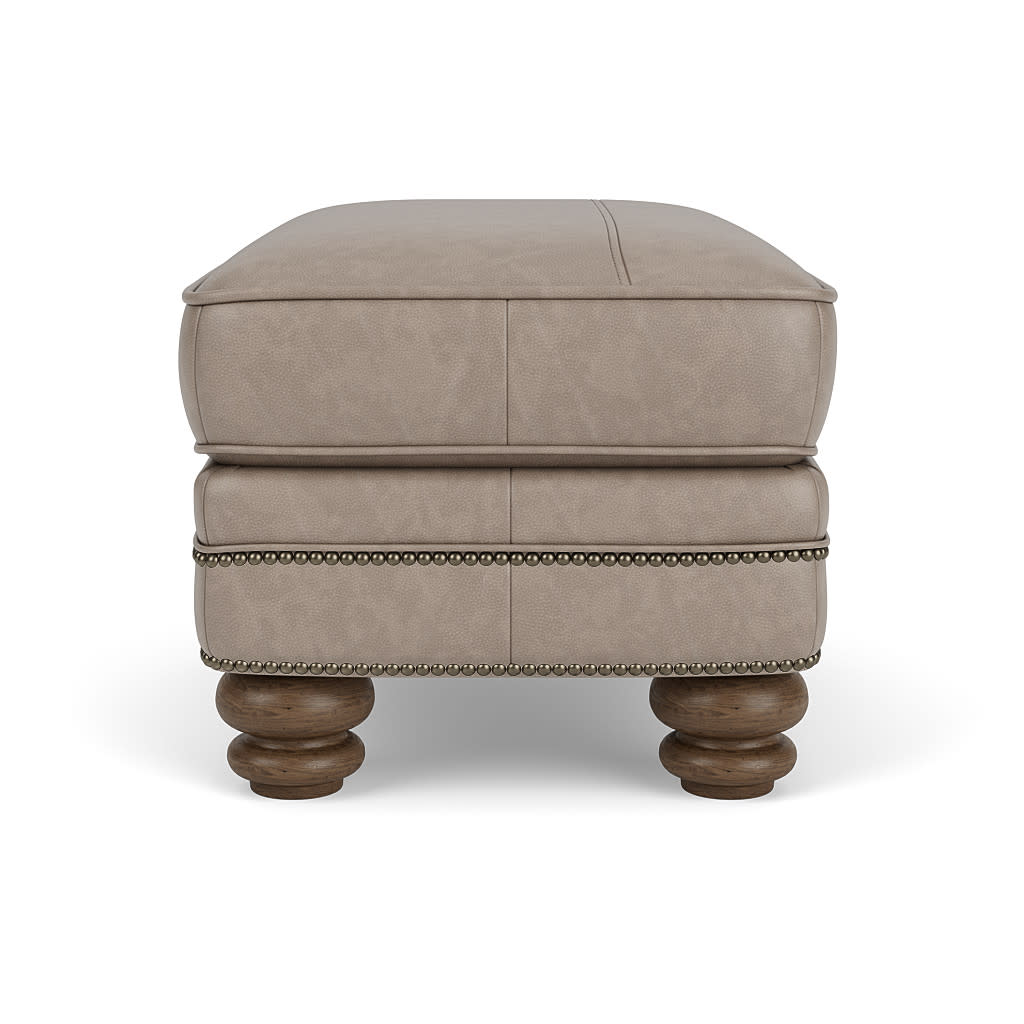 Bay Bridge Leather Ottoman 8 Bay Bridge Leather Ottoman