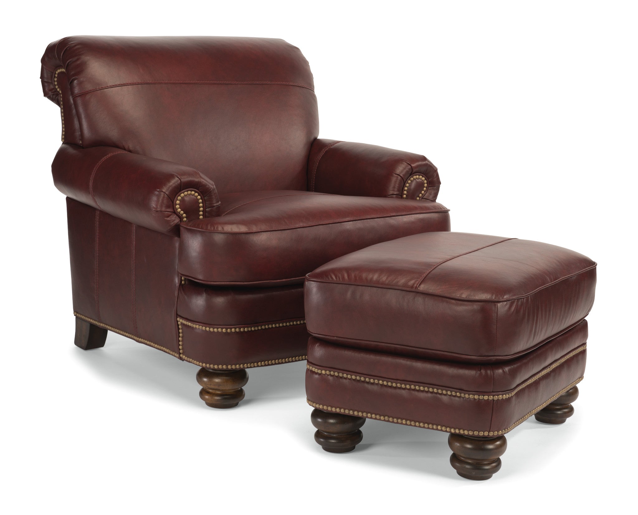 Bay Bridge Leather Ottoman 10 Bay Bridge Leather Ottoman