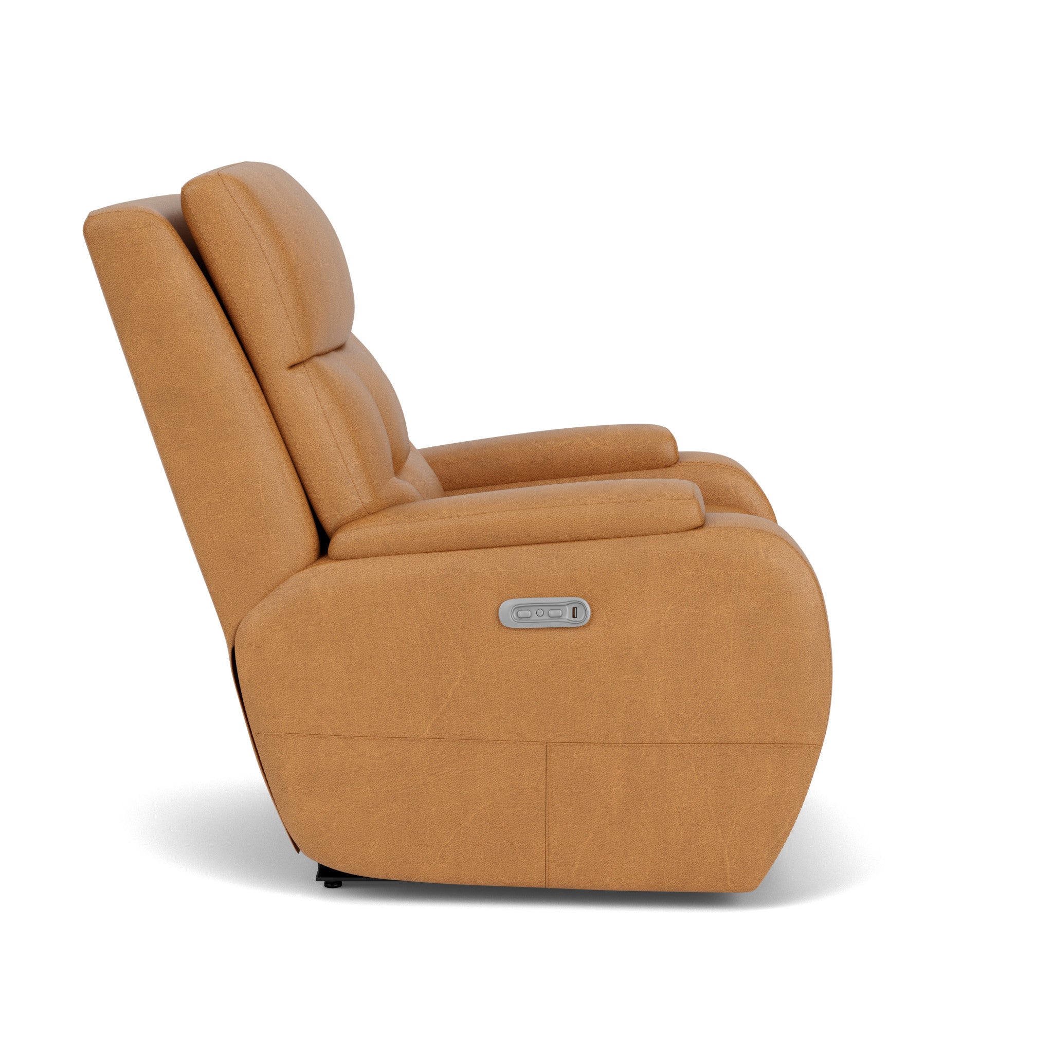 Strait Leather Power Recliner with Power Headrest 5 Strait Leather Power Recliner with Power Headrest