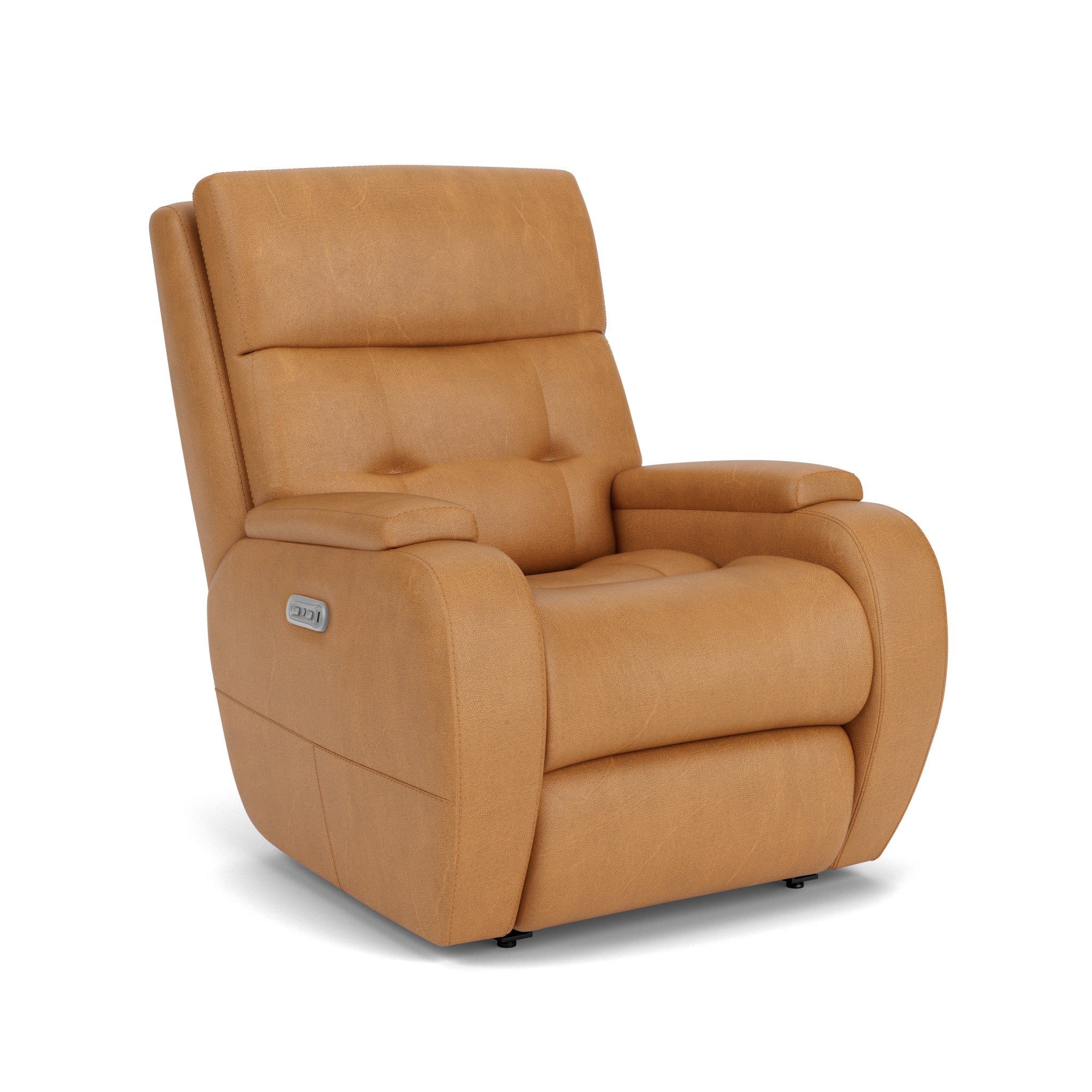 Strait Leather Power Recliner with Power Headrest 7 Strait Leather Power Recliner with Power Headrest