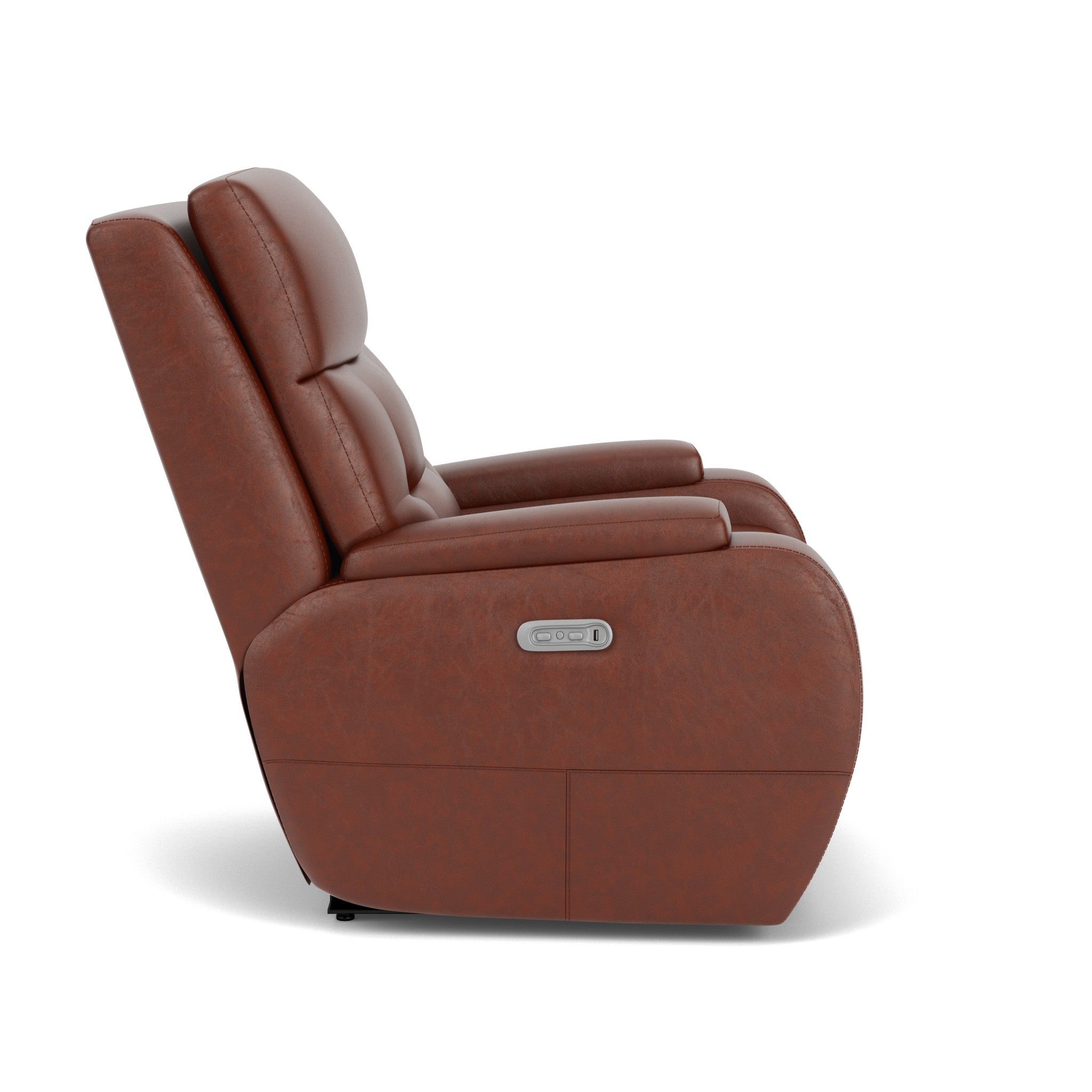 Strait Leather Power Recliner with Power Headrest 10 Strait Leather Power Recliner with Power Headrest
