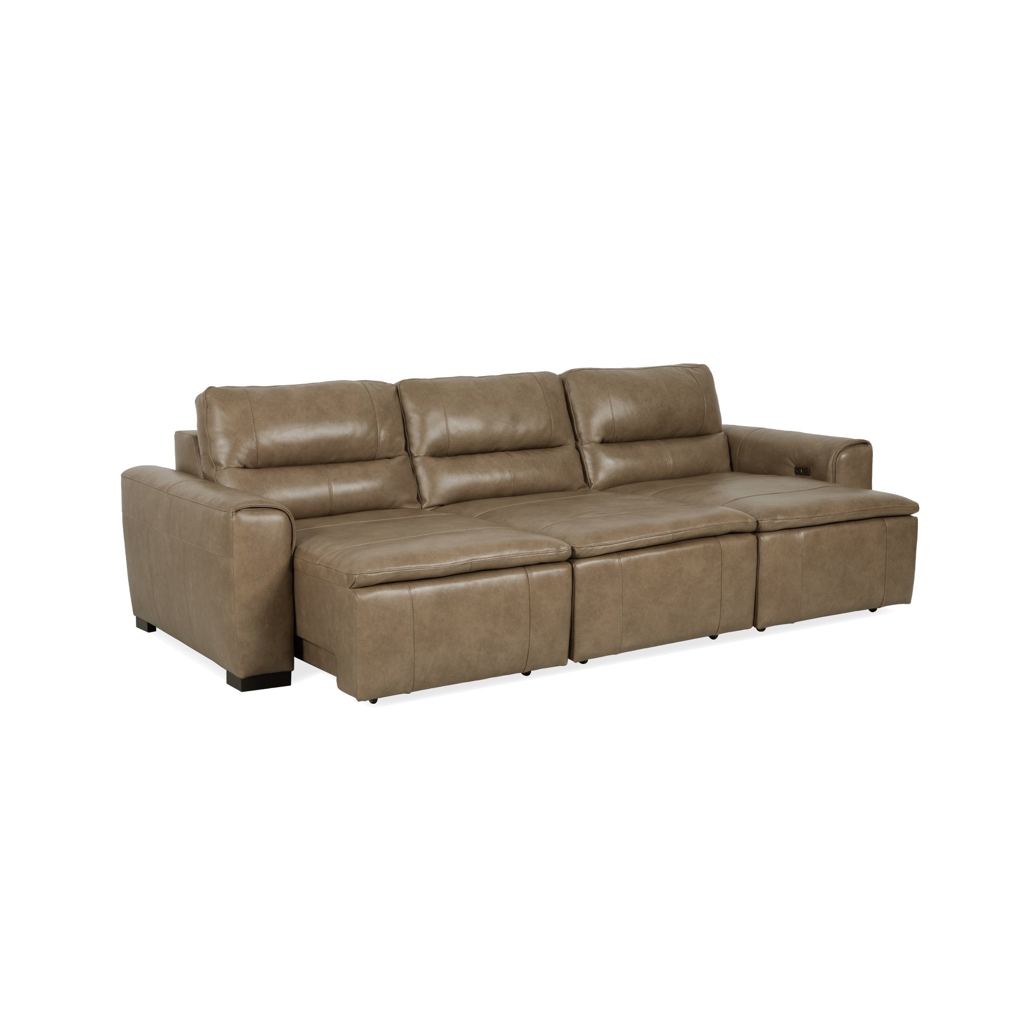Graham River Leather Power Sliding Sectional 15 Graham River Leather Power Sliding Sectional