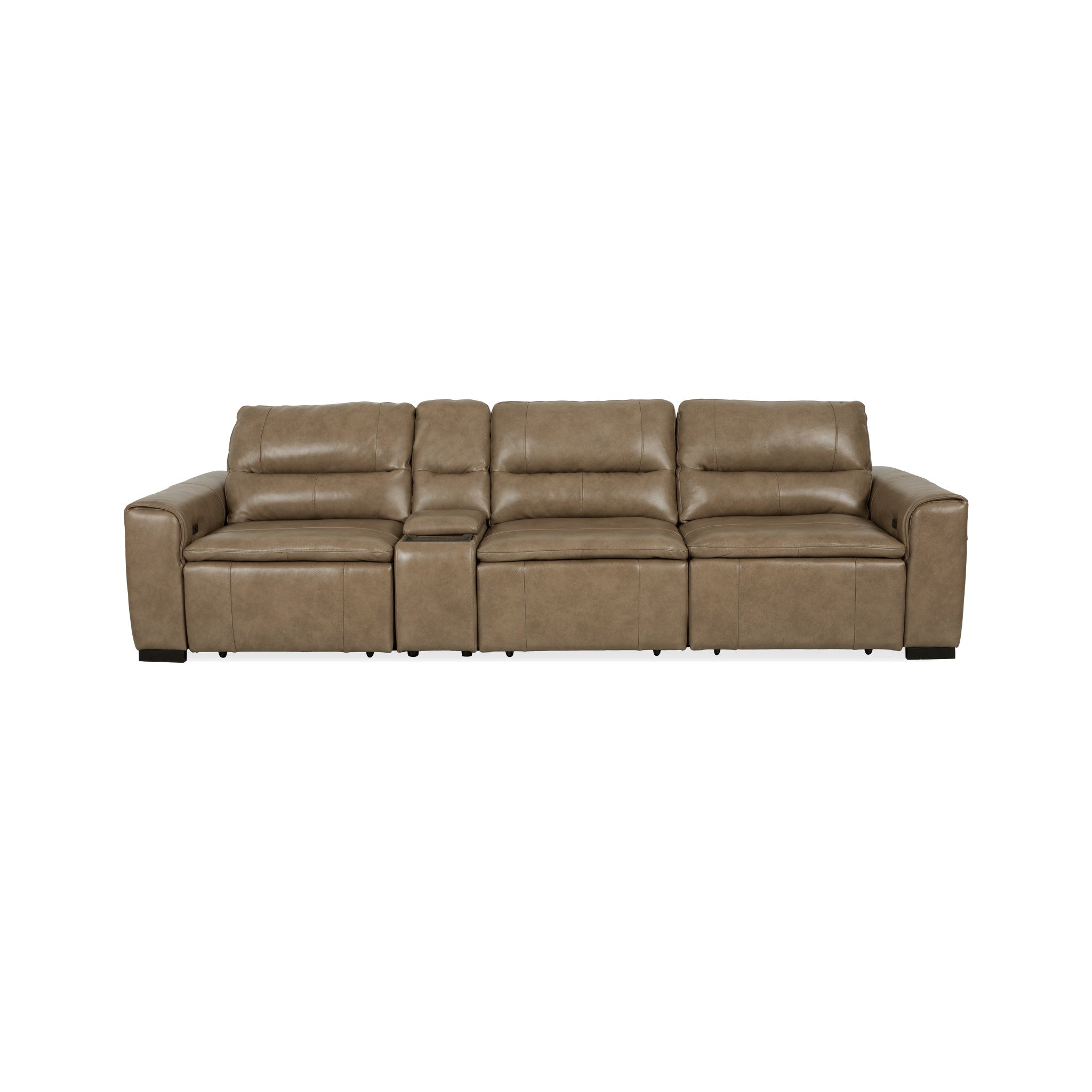 Graham River Leather Power Sliding Sectional 4 Graham River Leather Power Sliding Sectional