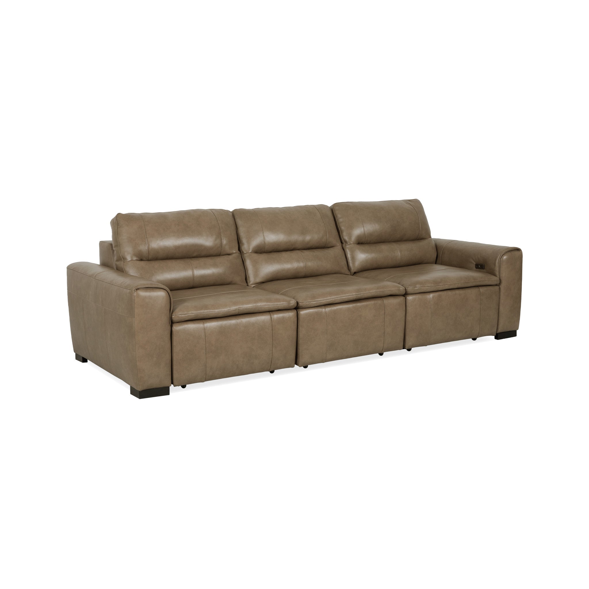 Graham River Leather Power Sliding Sectional 8 Graham River Leather Power Sliding Sectional