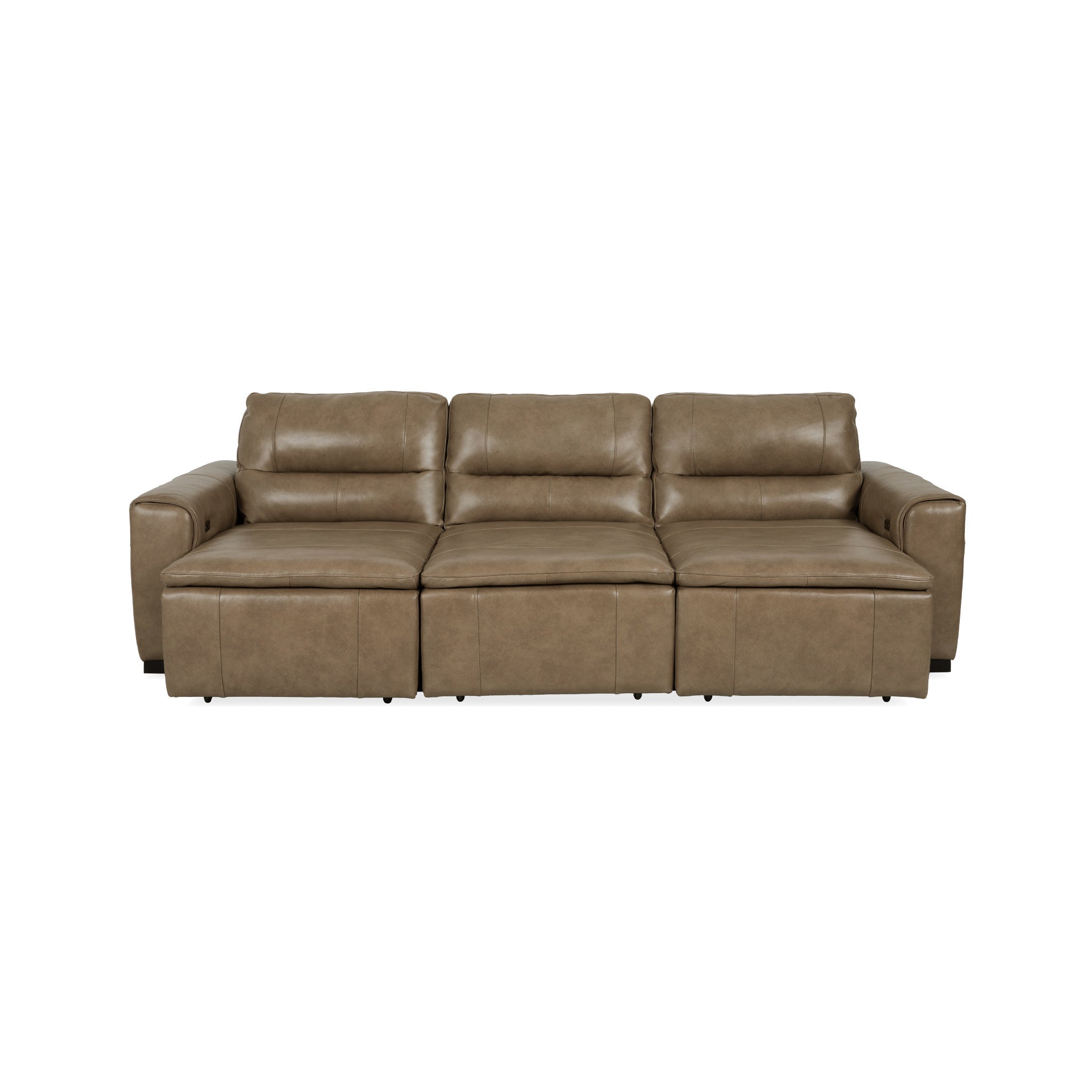 Graham River Leather Power Sliding Sectional 9 Graham River Leather Power Sliding Sectional