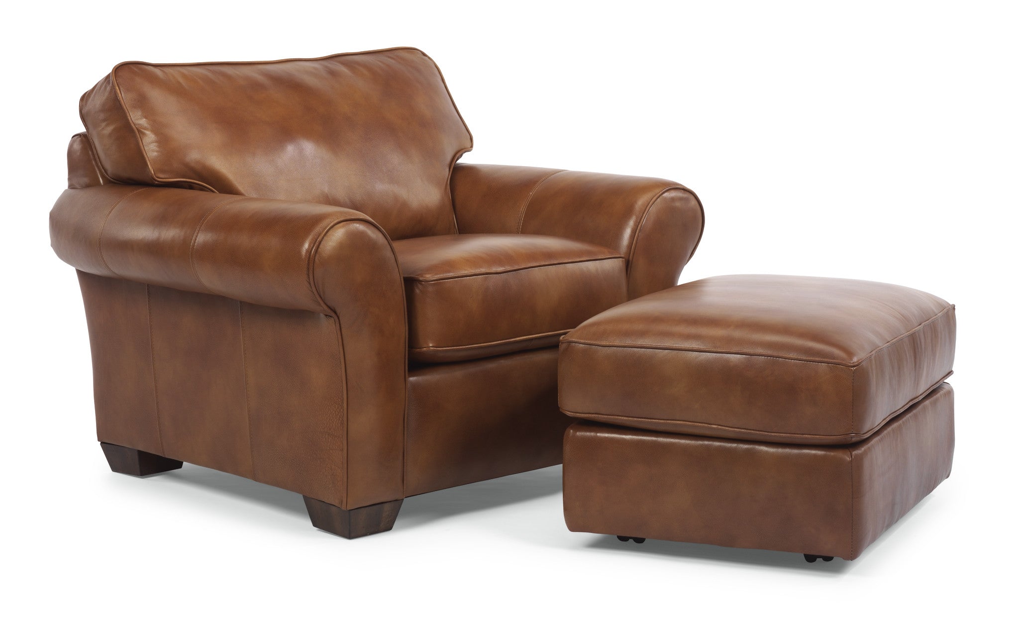 Vail Leather Ottoman 12 Vail Leather Ottoman