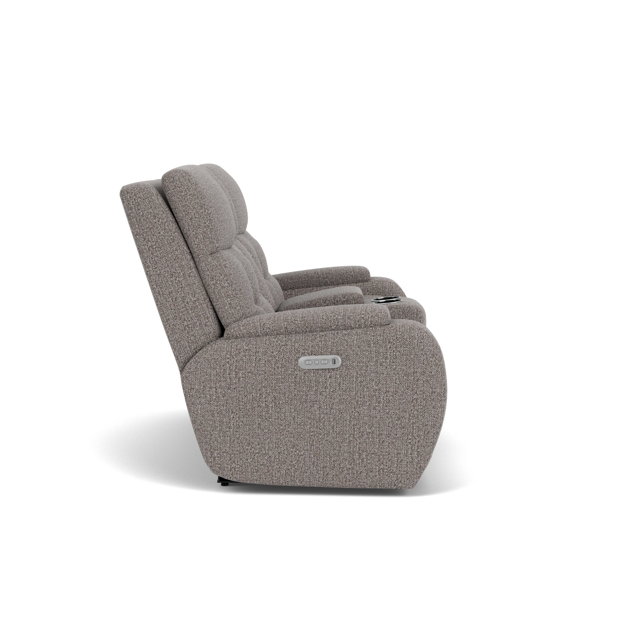 Strait Fabric Power Recliner with Power Headrest & Lumbar 11 Strait Fabric Power Recliner with Power Headrest & Lumbar