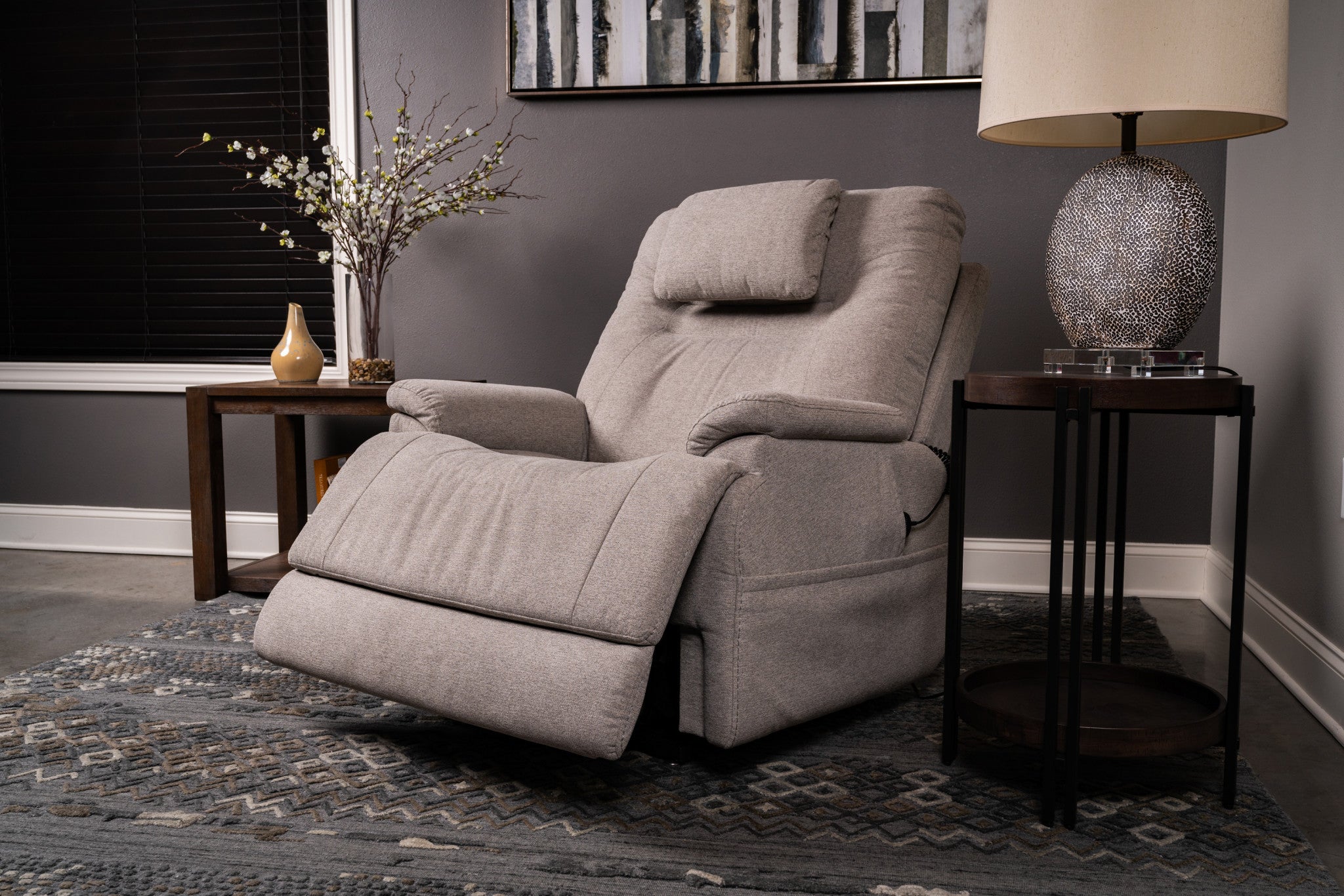 Zecliner Model 2+ Dove Fabric Power Lift Recliner with Power Headrest, Lumbar, Heat & Massage 11 Zecliner Model 2+ Dove Fabric Power Lift Recliner with Power Headrest, Lumbar, Heat & Massage