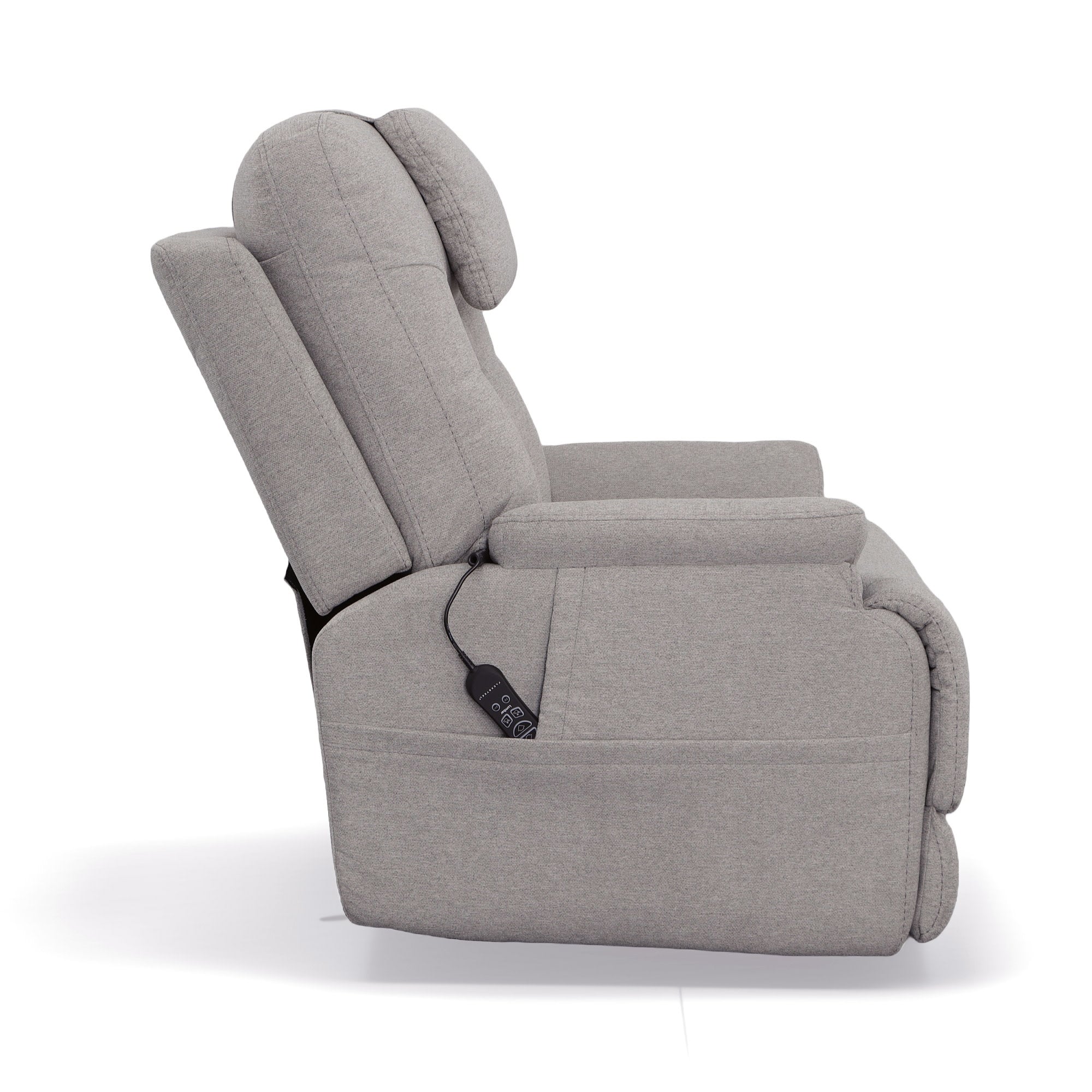 Zecliner Model 2+ Dove Fabric Power Lift Recliner with Power Headrest, Lumbar, Heat & Massage 5 Zecliner Model 2+ Dove Fabric Power Lift Recliner with Power Headrest, Lumbar, Heat & Massage
